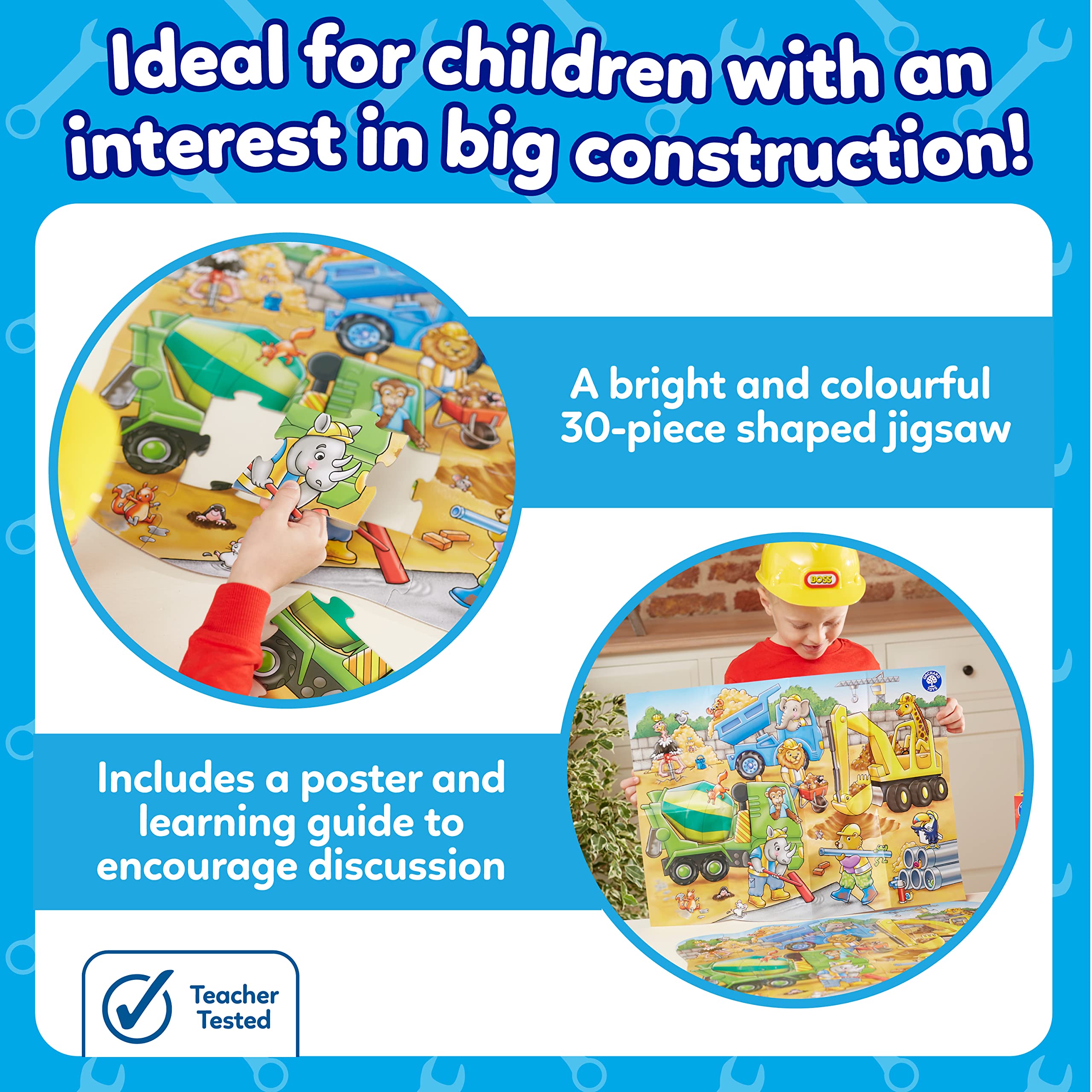Orchard Toys Busy Builders Jigsaw Puzzle - 30-Piece Educational Construction Puzzle for Ages 3+ 9