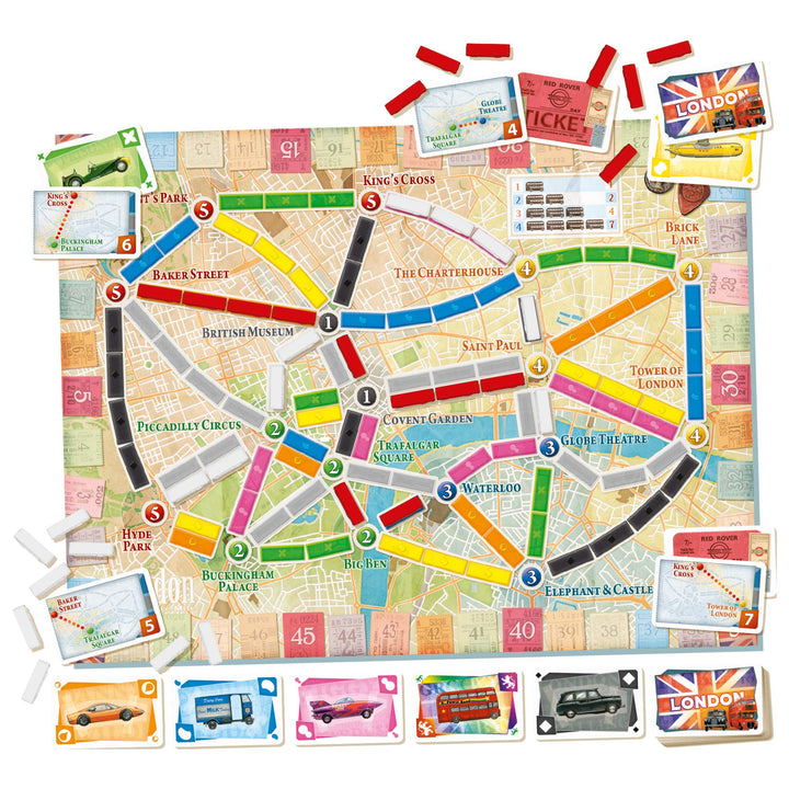 Days of Wonder Ticket to Ride London Board Game | Ages 8+ | 2-4 Players | 10-15 Minute Playtime