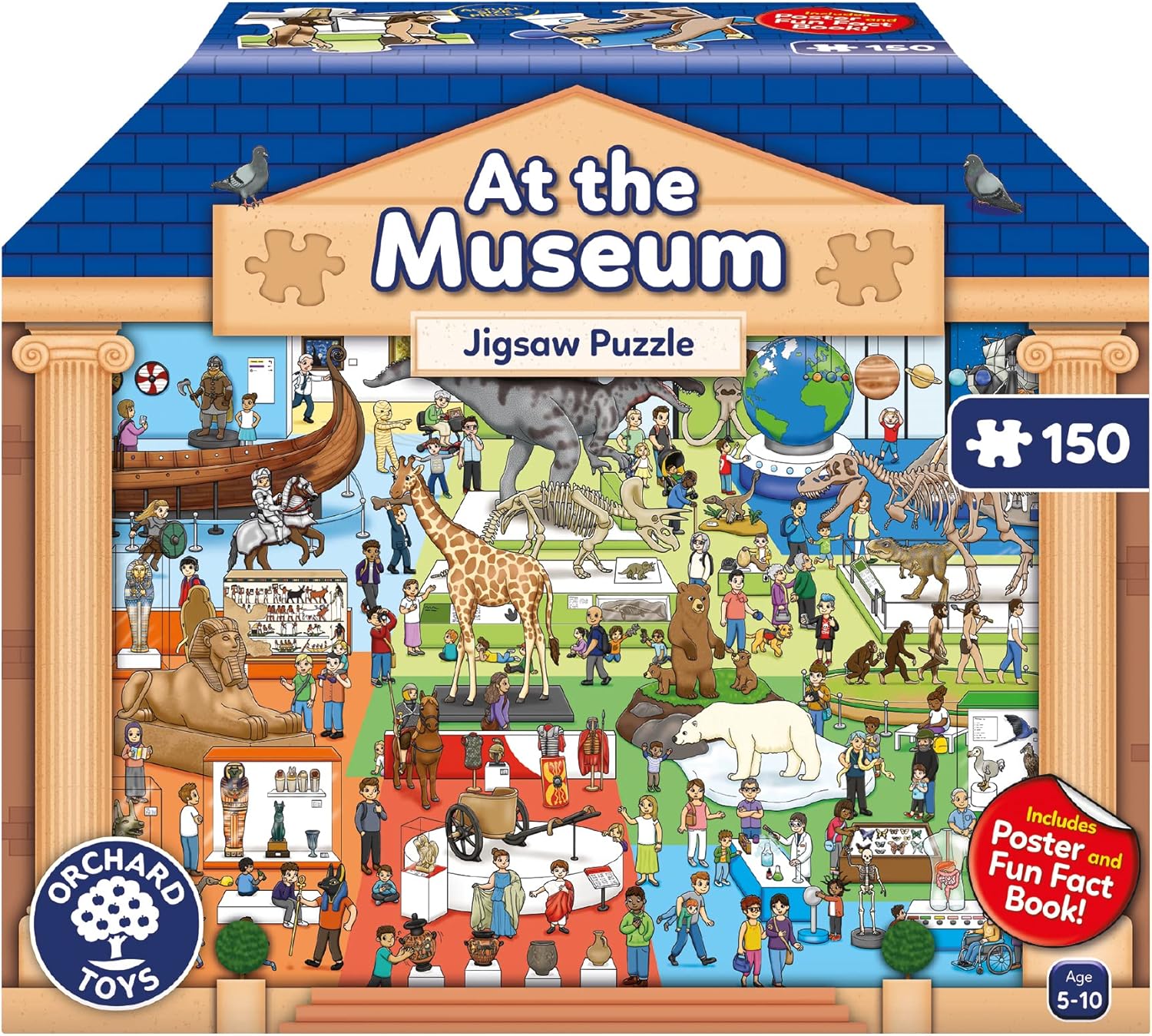 Orchard Toys At The Museum 150-Piece Jigsaw Puzzle - Educational History Puzzle for Kids 1