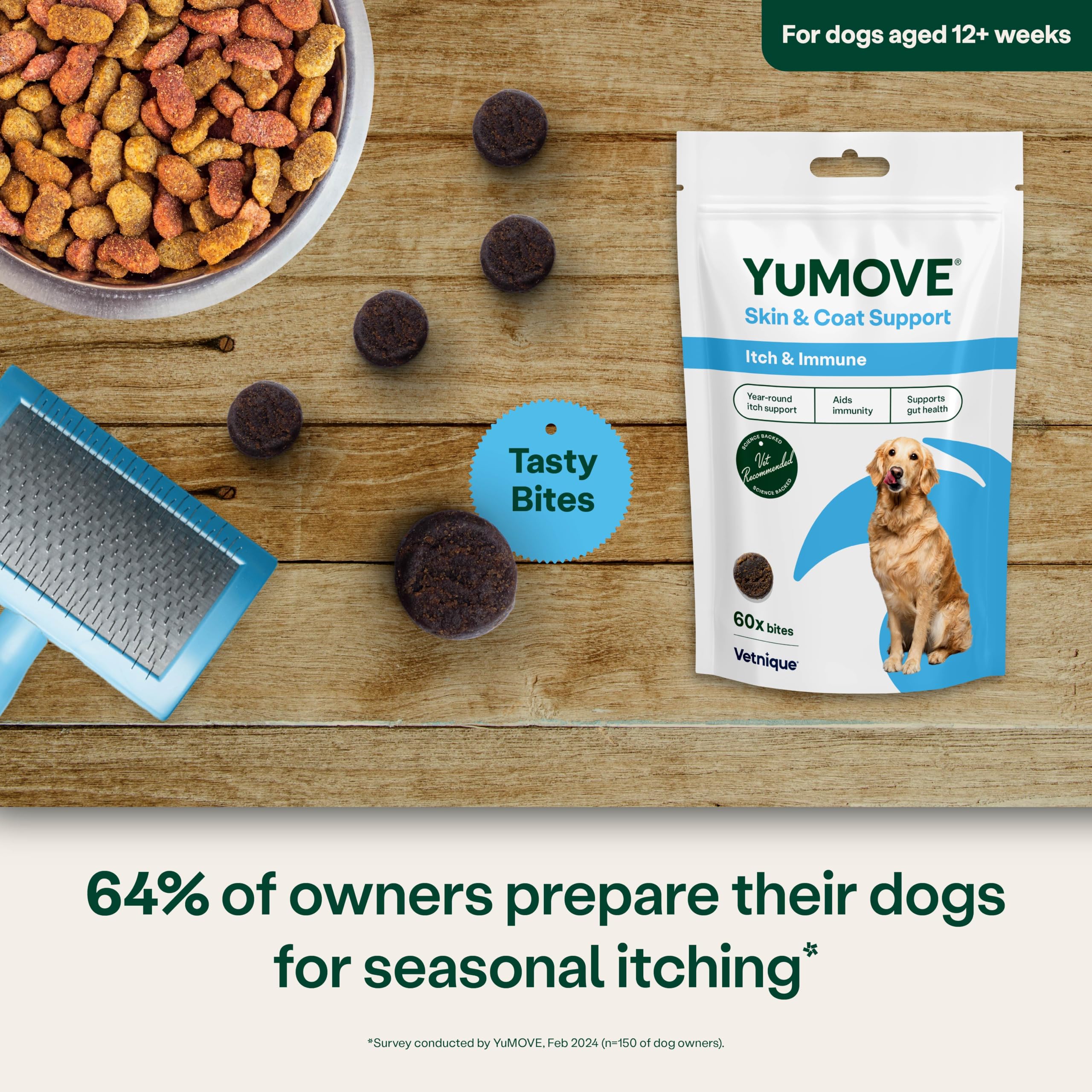 YuMOVE Itch & Immunity Dog Supplement - 60 Bites for Sensitive Skin & Immune Support 3