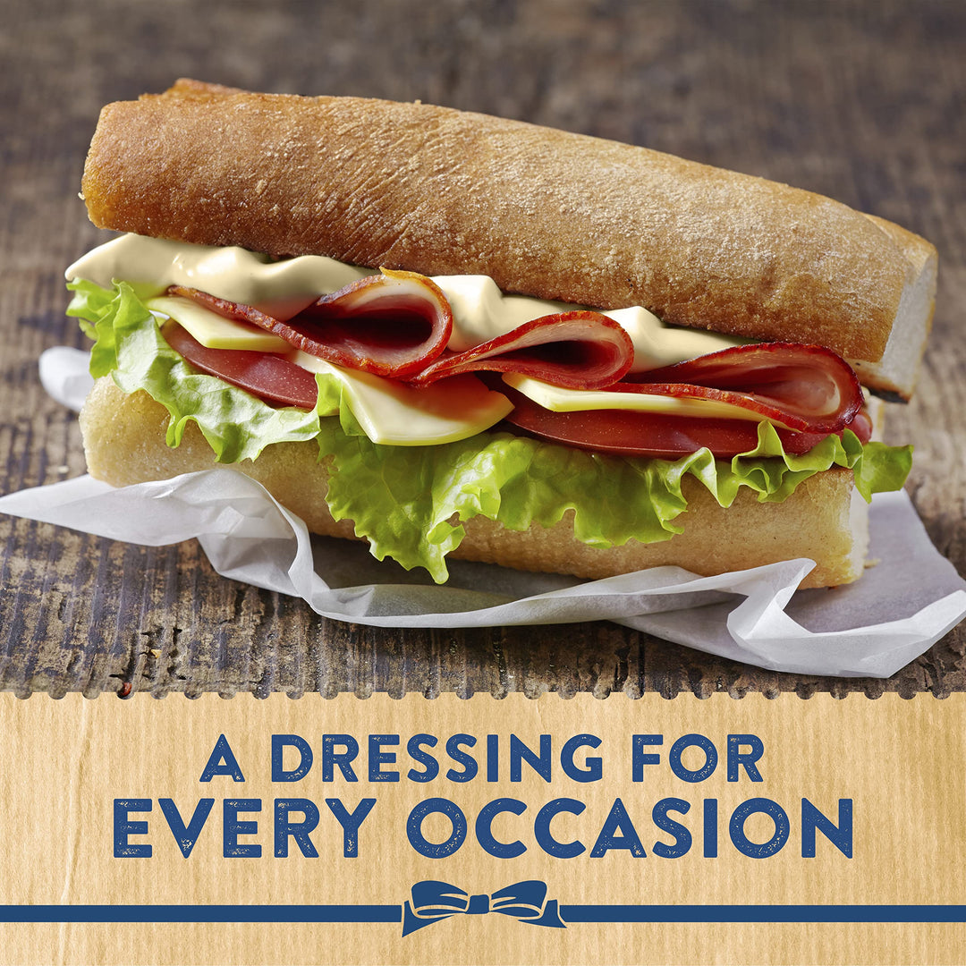 Hellmann's Real Caesar Salad Dressing & Dip - Creamy Tangy Dressing with Italian Cheese & Garlic, 460g