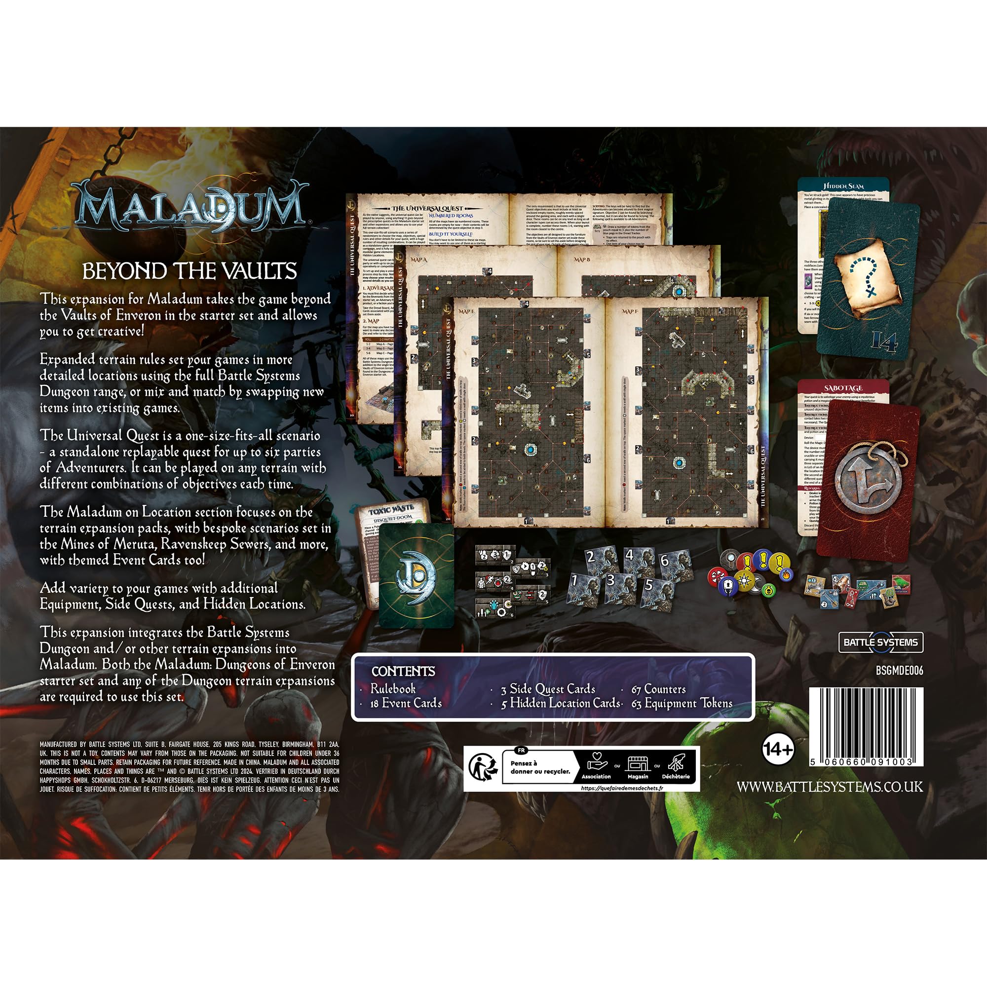 Battle Systems Maladum Beyond The Vaults – Fantasy Dungeon Crawler-Erweiterung 7