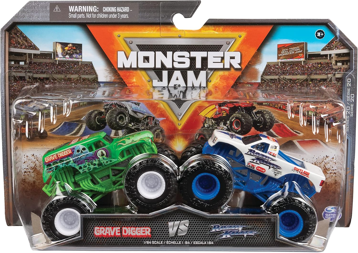 Monster Jam 1:64 Scale Die-Cast 2-Pack - Head-to-Head Monster Trucks for Kids 9