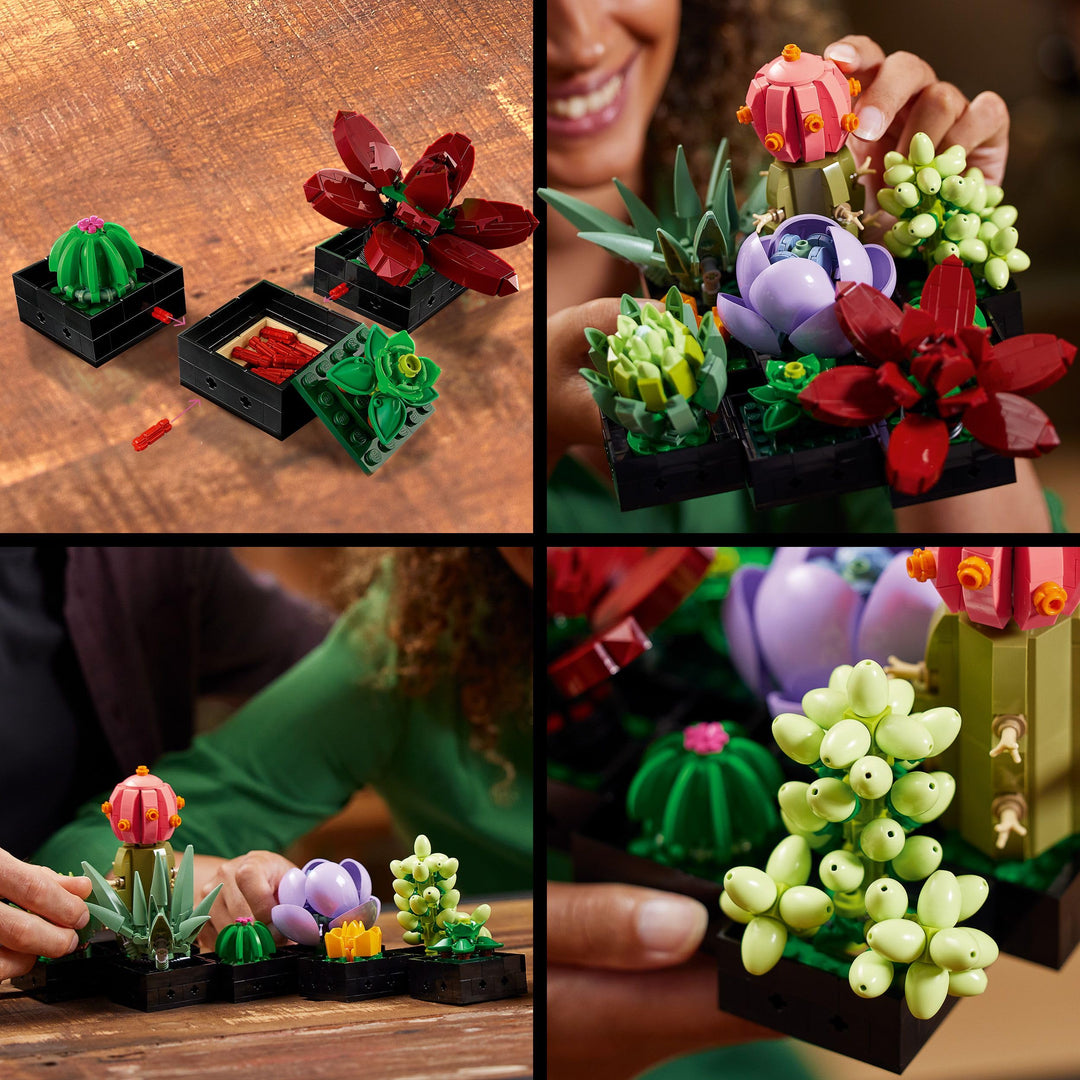 LEGO 10309 Icons Succulents Set - Artificial Plants for Adults, Home Décor & Building