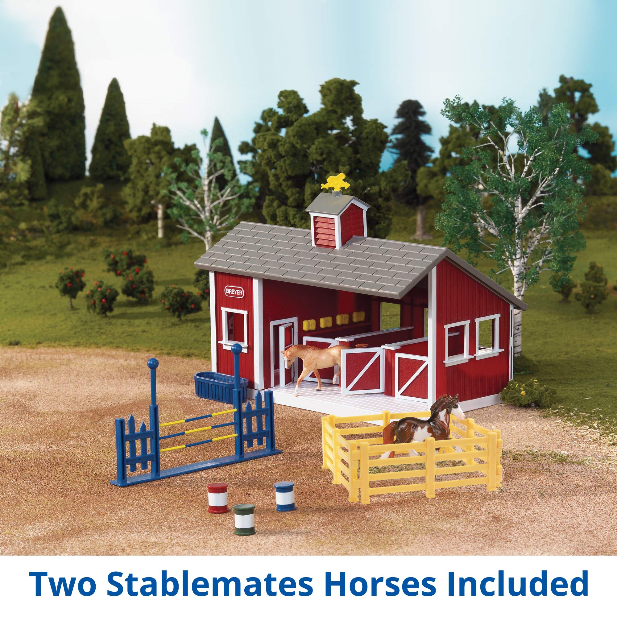 Breyer Stablemates Red Stable and Horse Playset - 1:32 Scale, 4+ Years 9