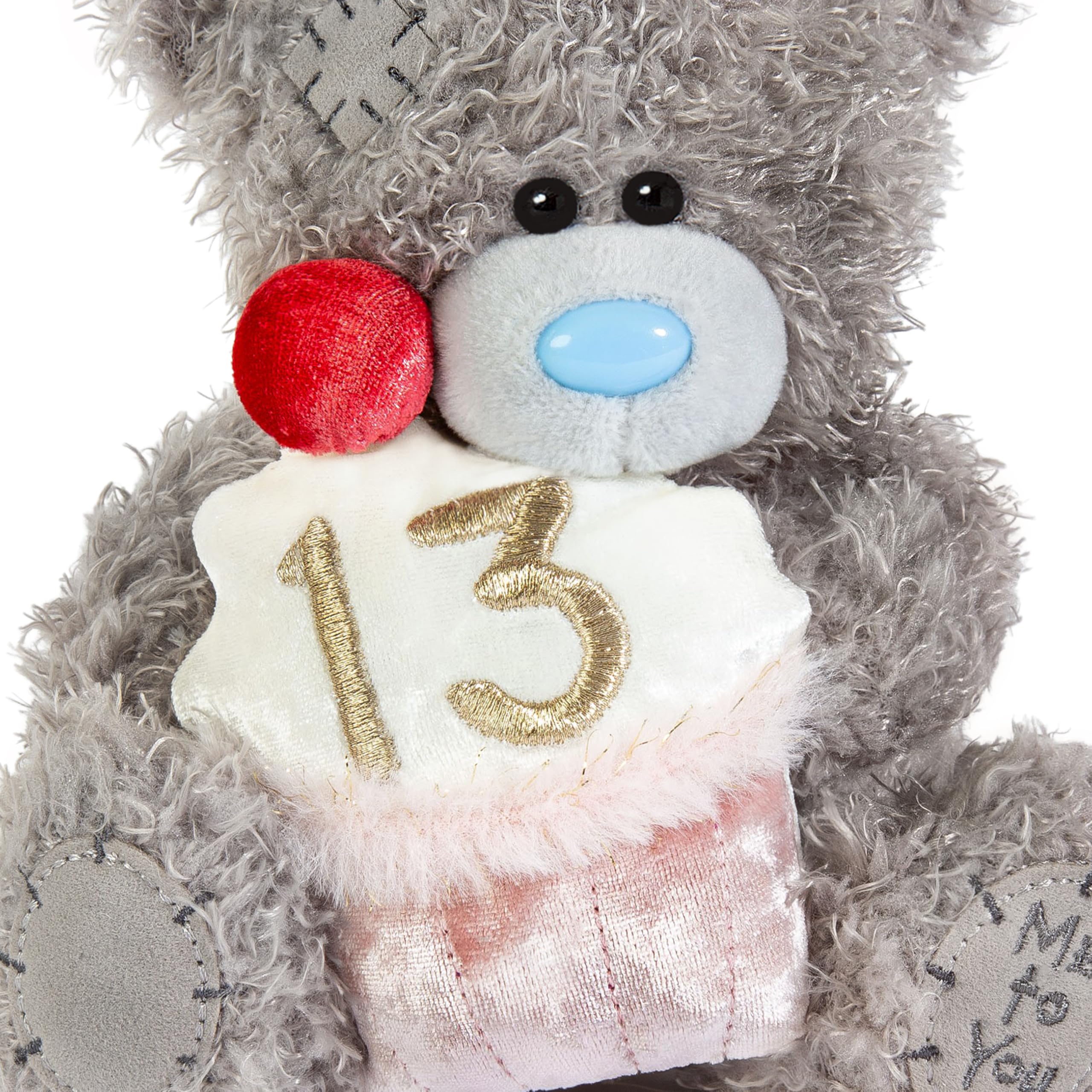 Me To You Tatty Teddy - 15cm 13th Birthday Plush Bear | Soft Polyester | Grey 2