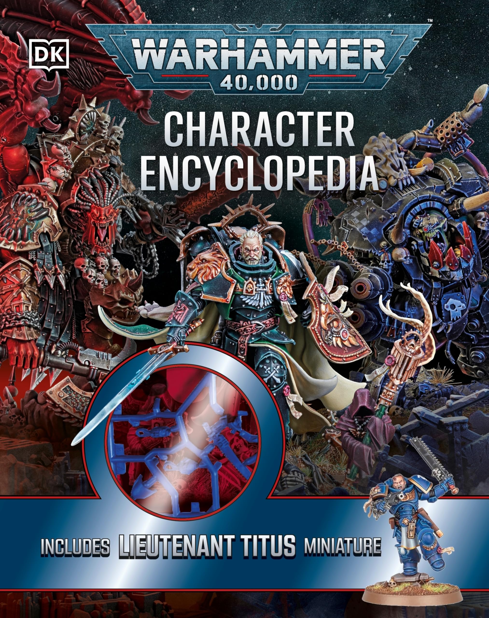 Penguin Warhammer 40,000 Character Encyclopedia - Hardcover Reference | 120+ Characters | Includes Lt. Titus Miniature