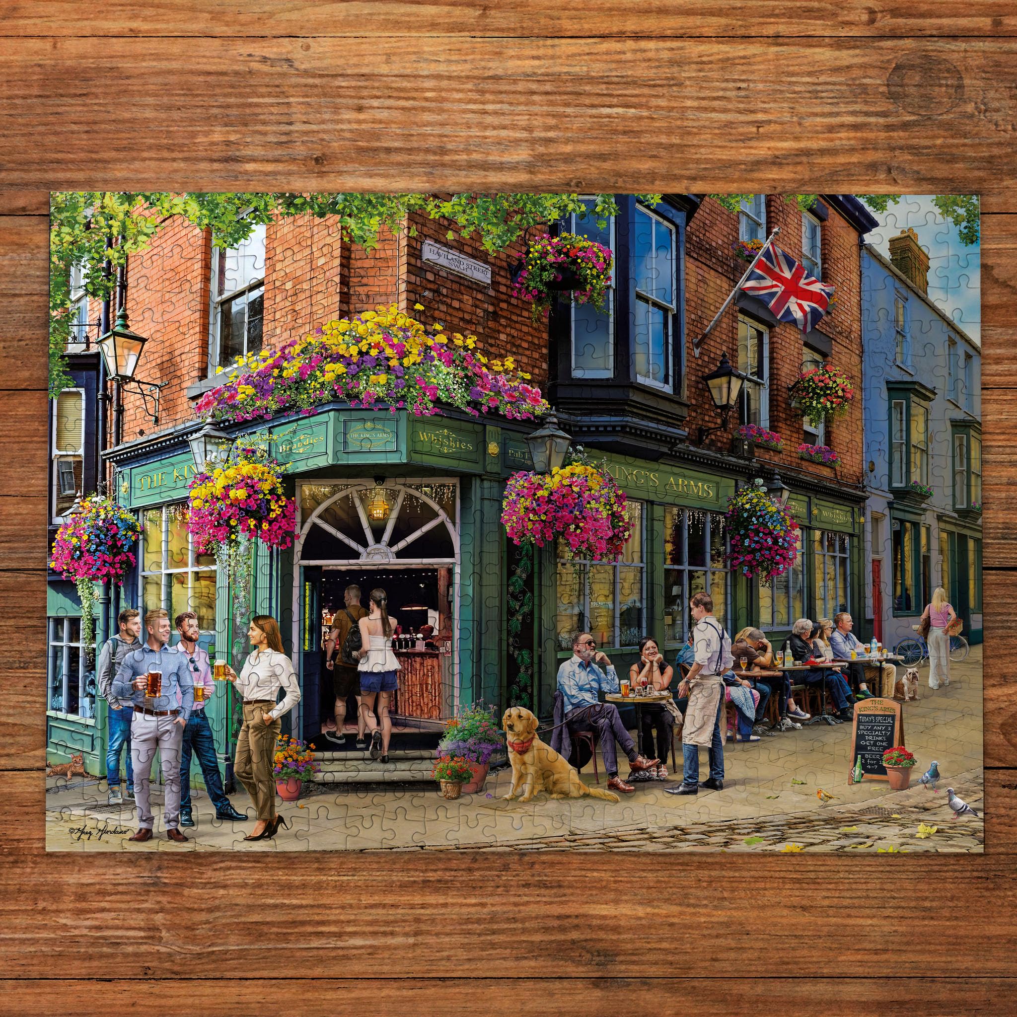 Gibsons The King's Arms 500 Piece Jigsaw Puzzle - British Pub Scene 2