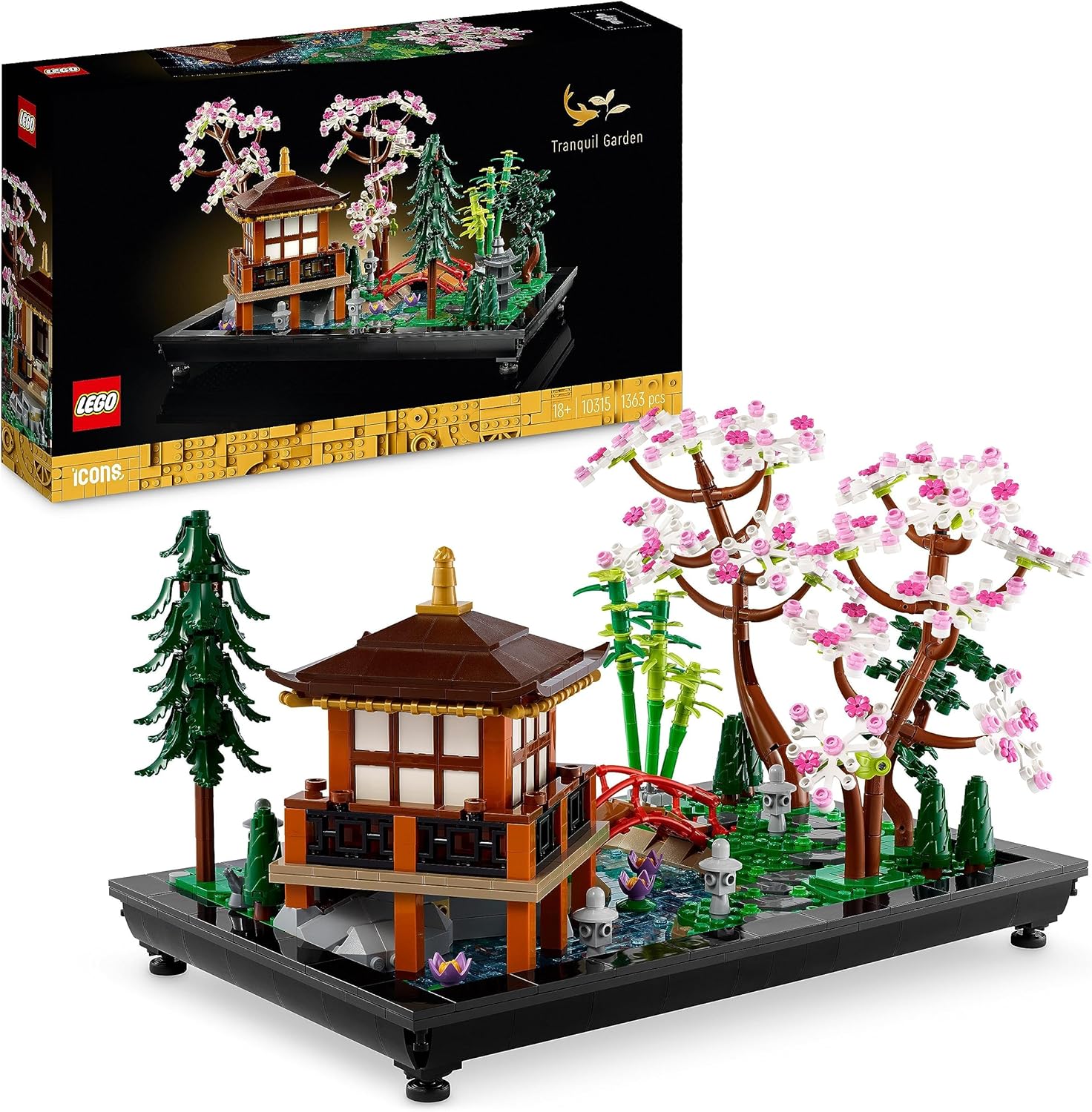 LEGO 10315 Icons Tranquil Garden - Botanical Zen Garden Building Kit for Adults 1