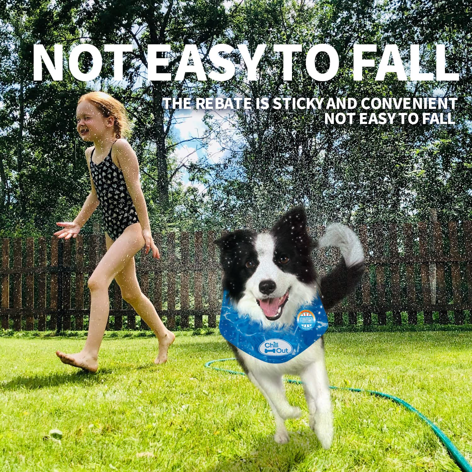 ALL FOR PAWS Chill Out Ice Dog Bandana - Cooling Technology | Extra-Large | Blue 6