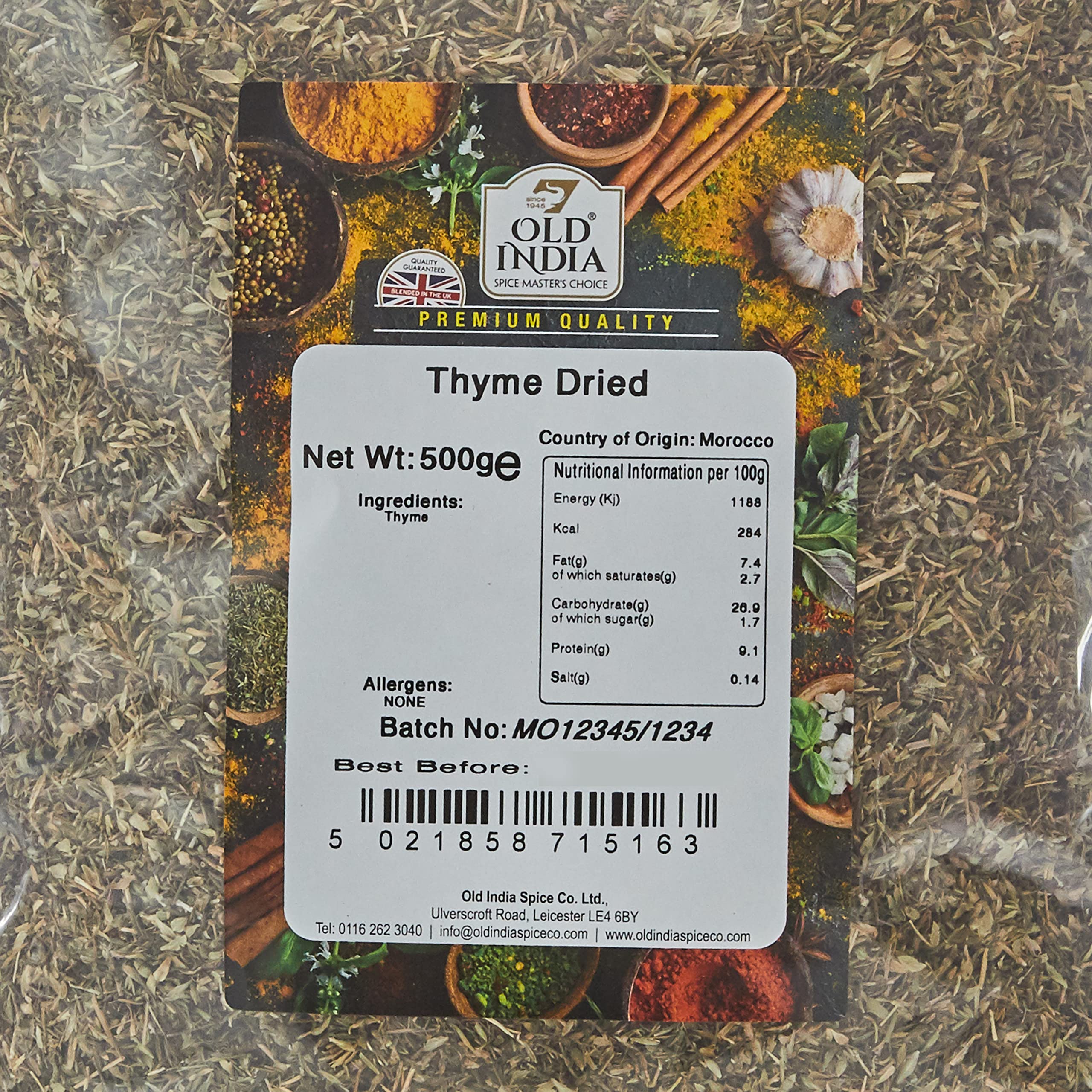 Old India Thyme Whole Spice - 100% Natural | 500g Pack