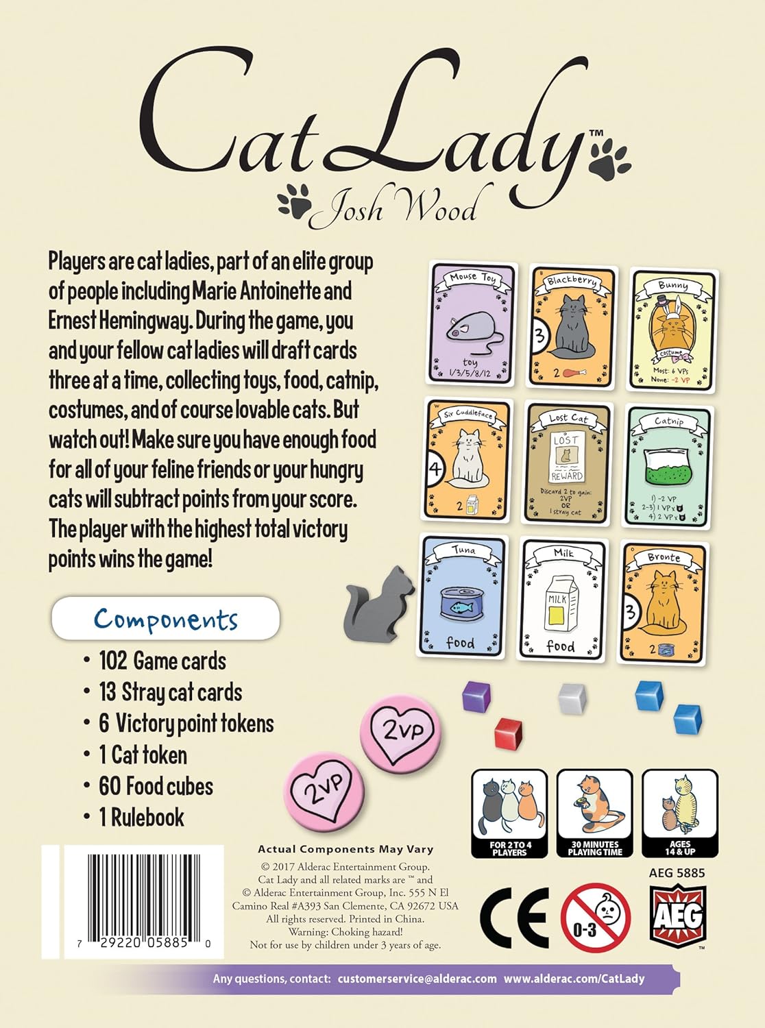 Alderac Entertainment Group Cat Lady Brettspiel