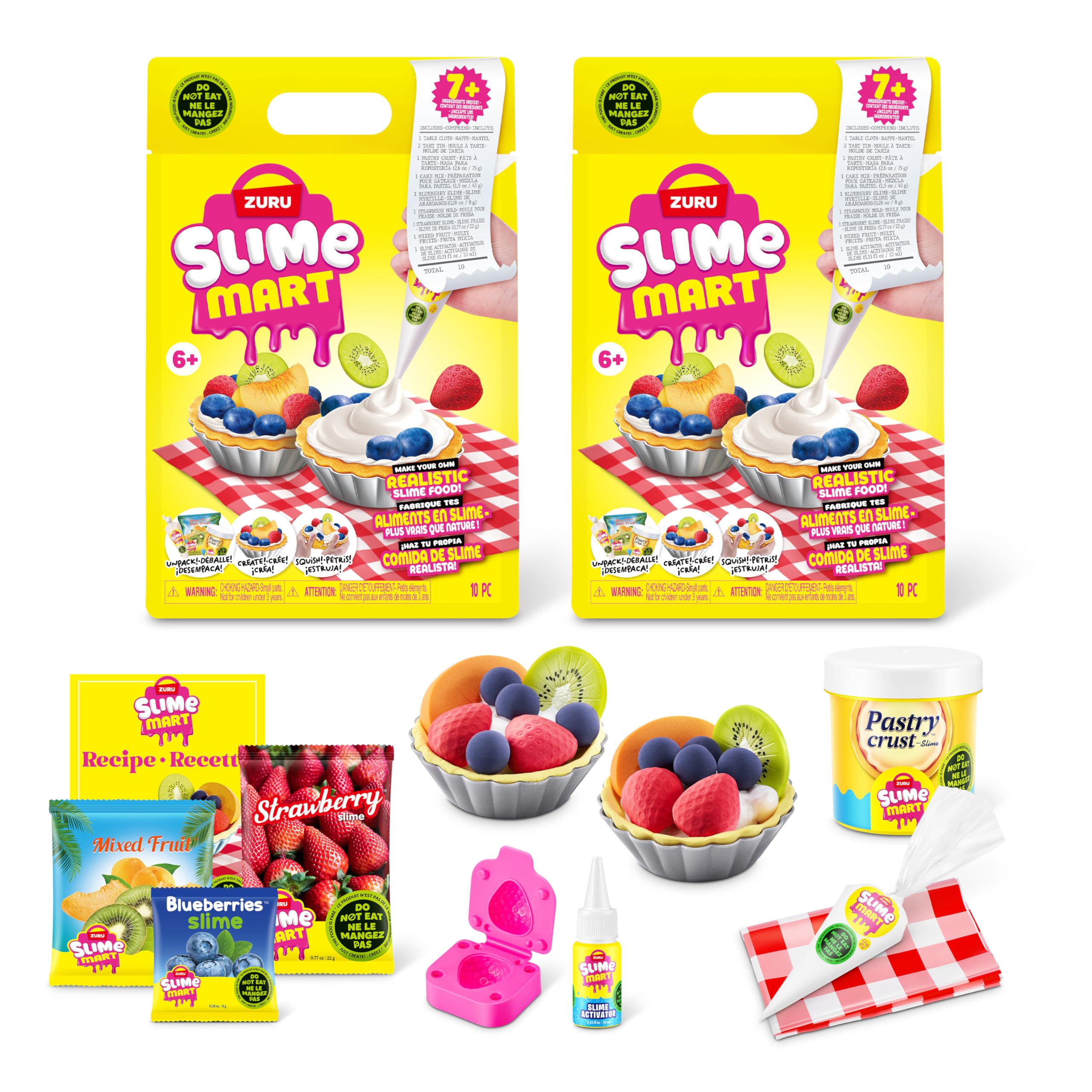Slime Mart Small Bag by ZURU - Fruit Tart Slime Compound for Kids 6+