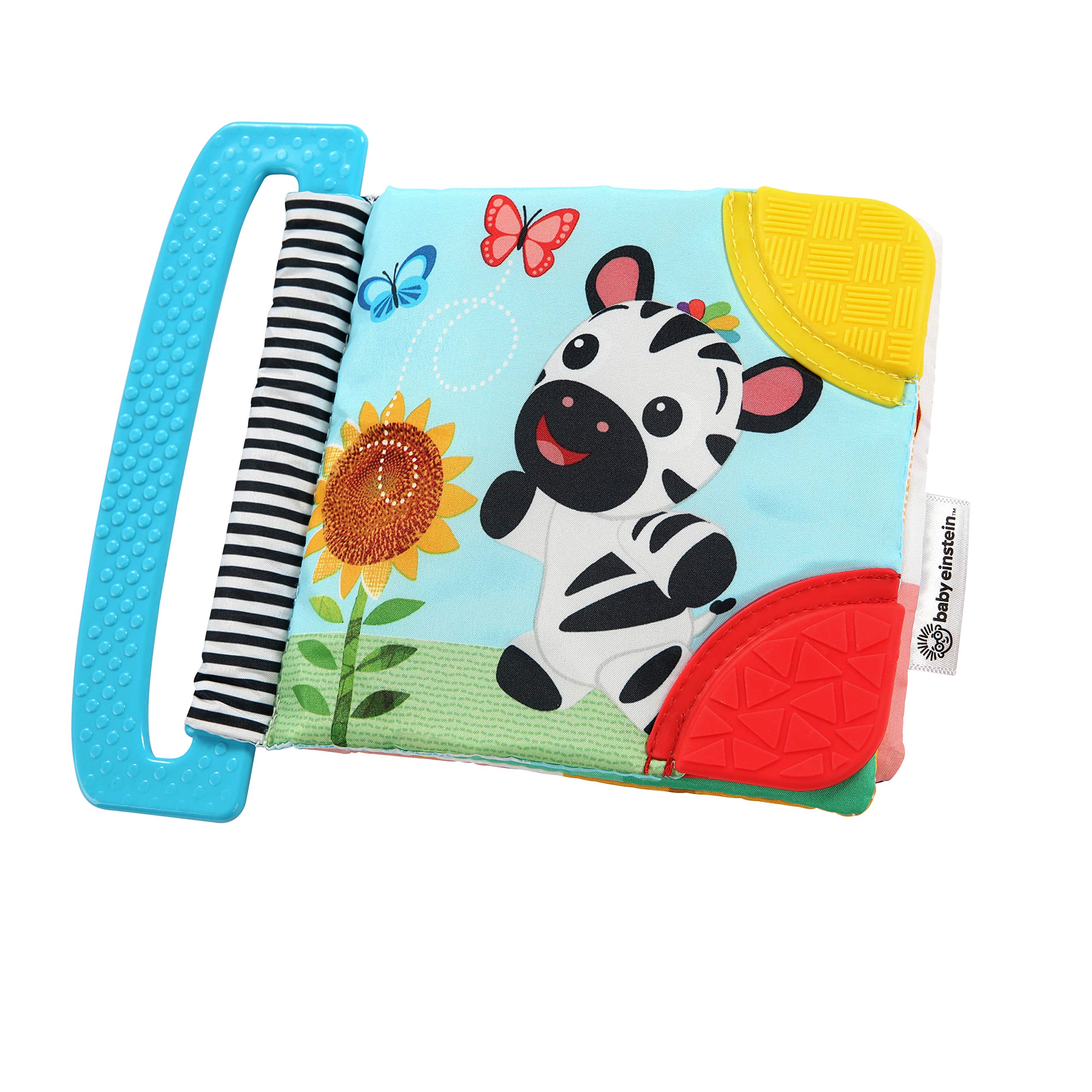Baby Einstein Curious Explorers Teether Book Take-Along Toy for Newborns + 1