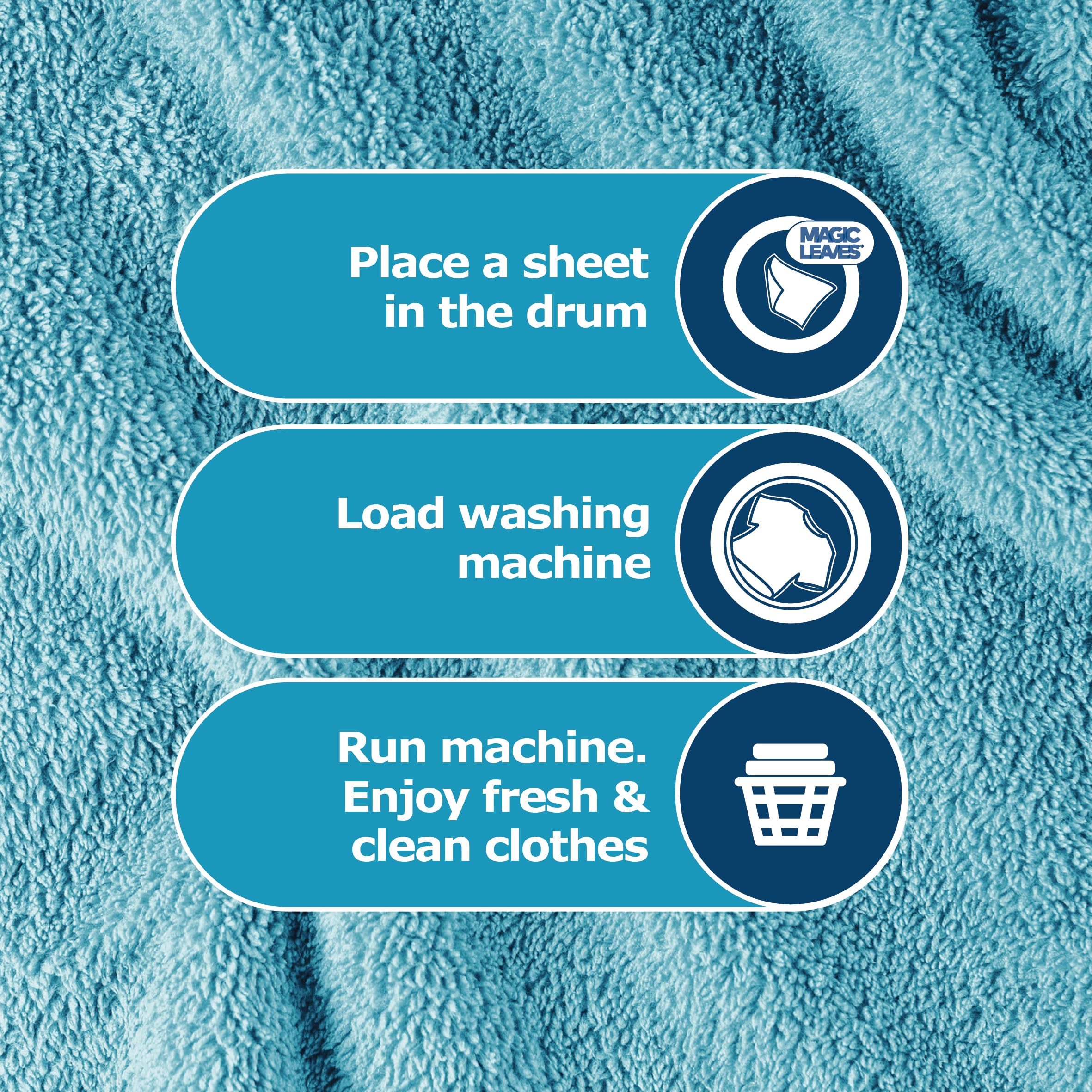 Dr. Beckmann - MAGIC LEAVES Laundry Detergent Sheets NON-BIO 6