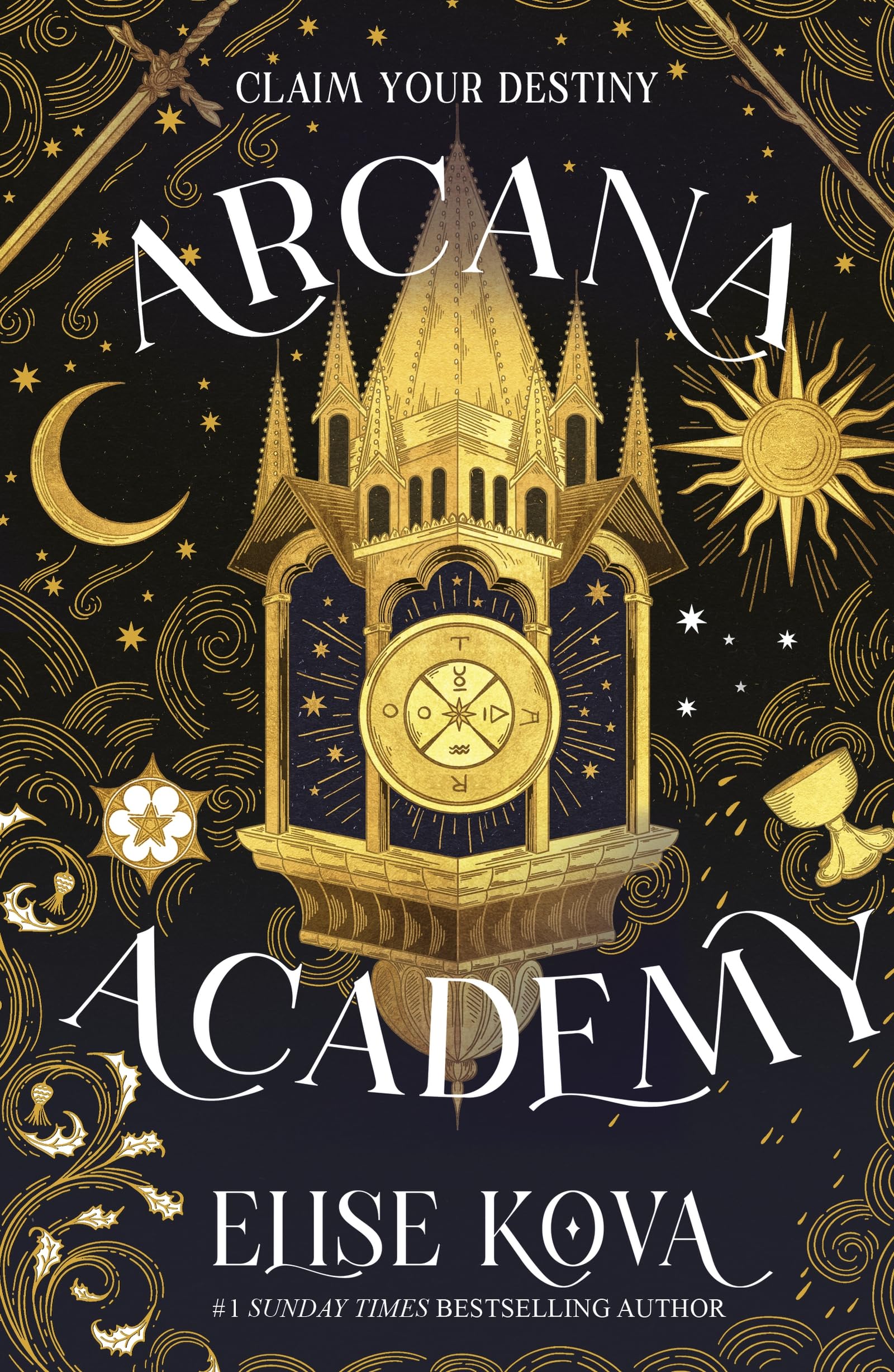 Arcana Academy: Book 1 by Elise Kova - Paranormal Fantasy Romance Paperback