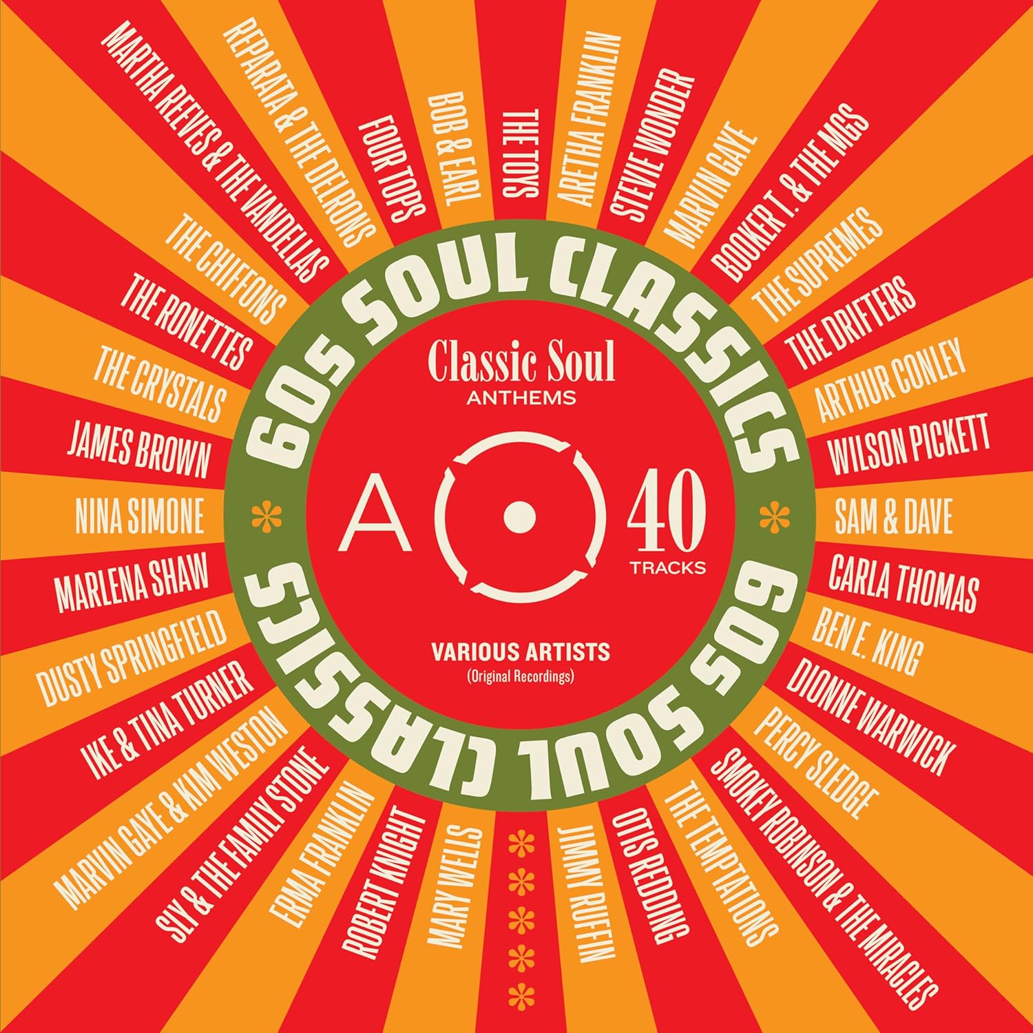 60s Soul Classics [VINYL] - Compilation Album Featuring Aretha Franklin, Marvin Gaye, Stevie Wonder 1