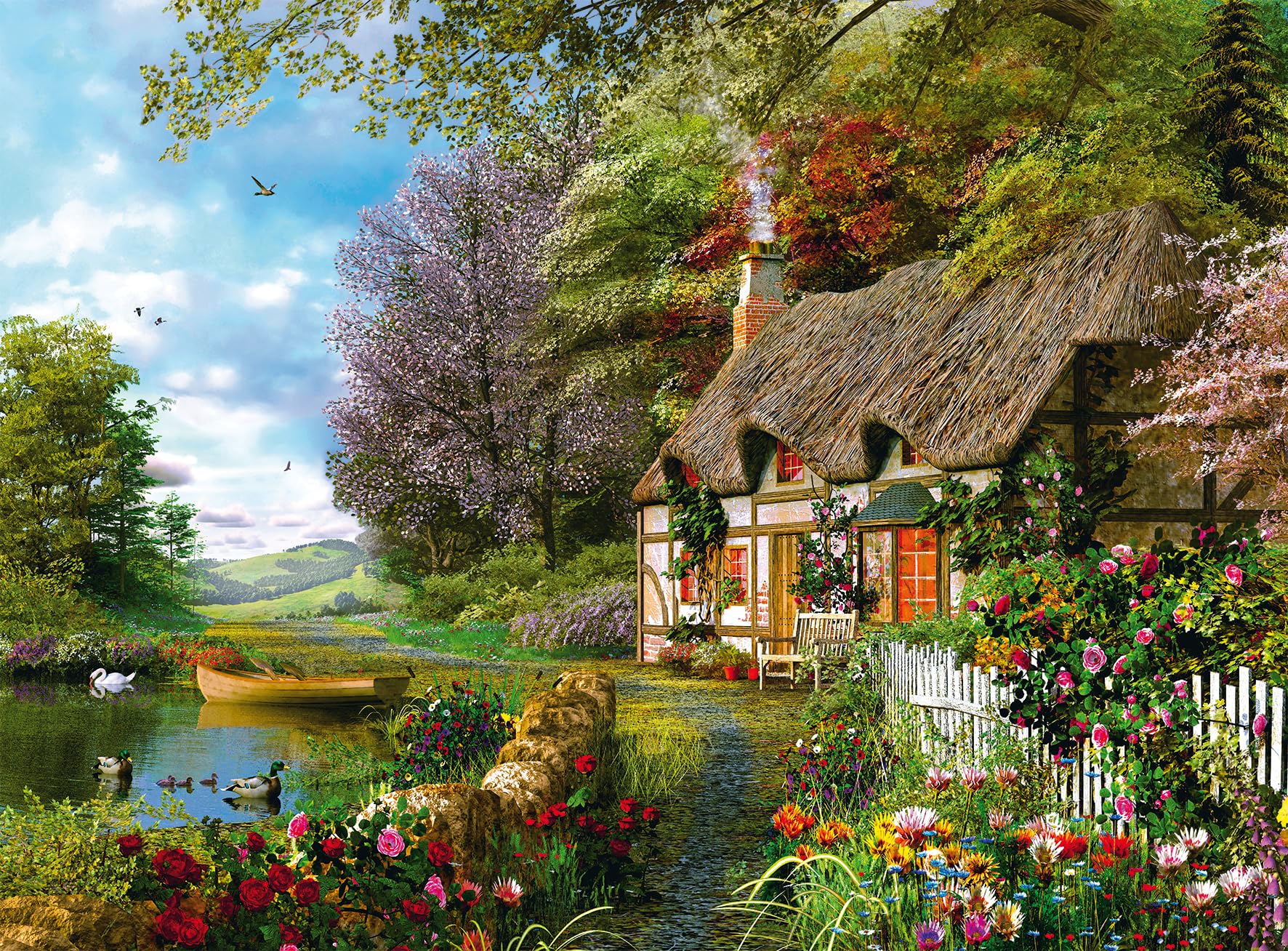 Ravensburger Country Cottage 1500 Piece Jigsaw Puzzle for Kids Age 12+ 1