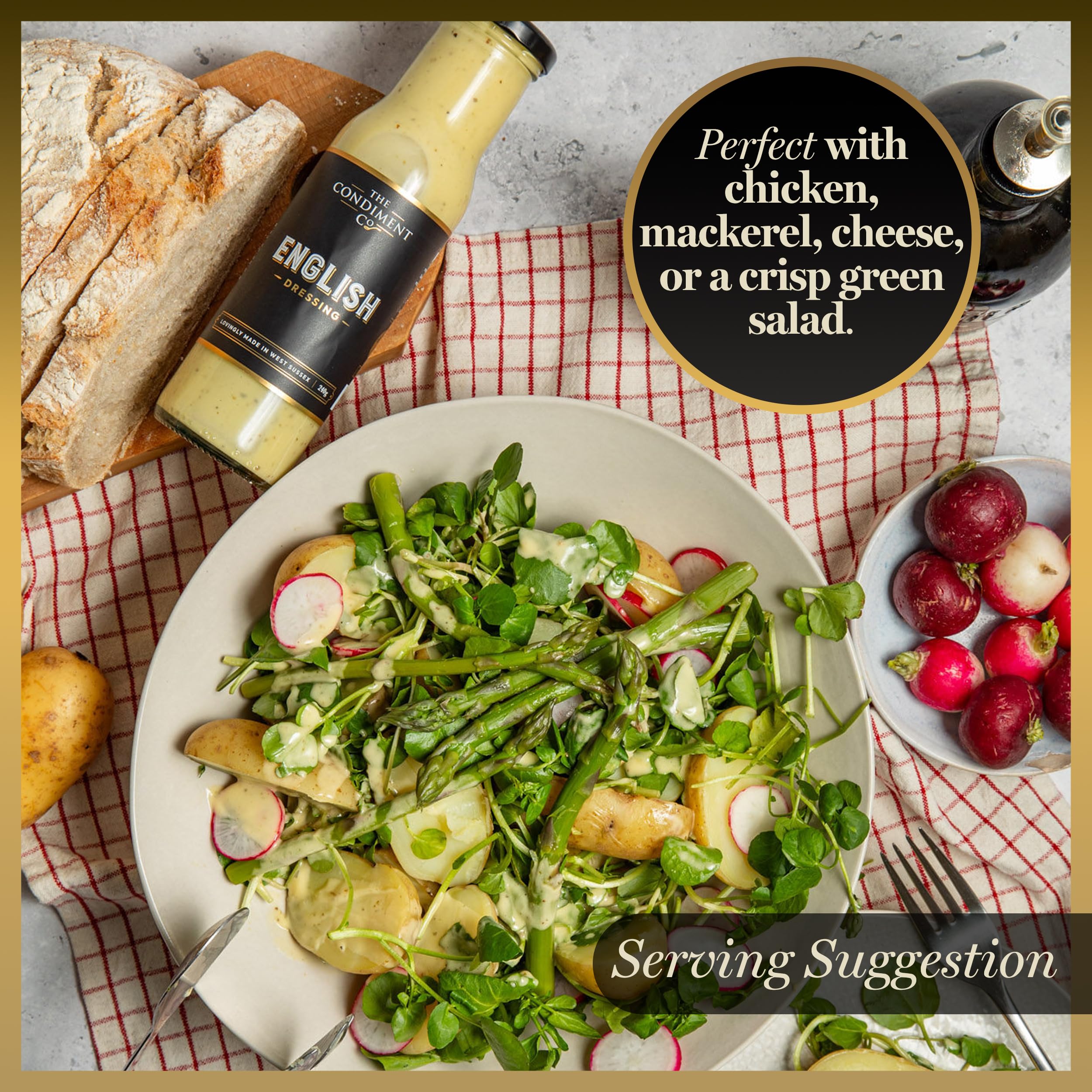 The Condiment Company English Dressing - Honey Mustard | Gluten Free | Vegetarian | 240g 3