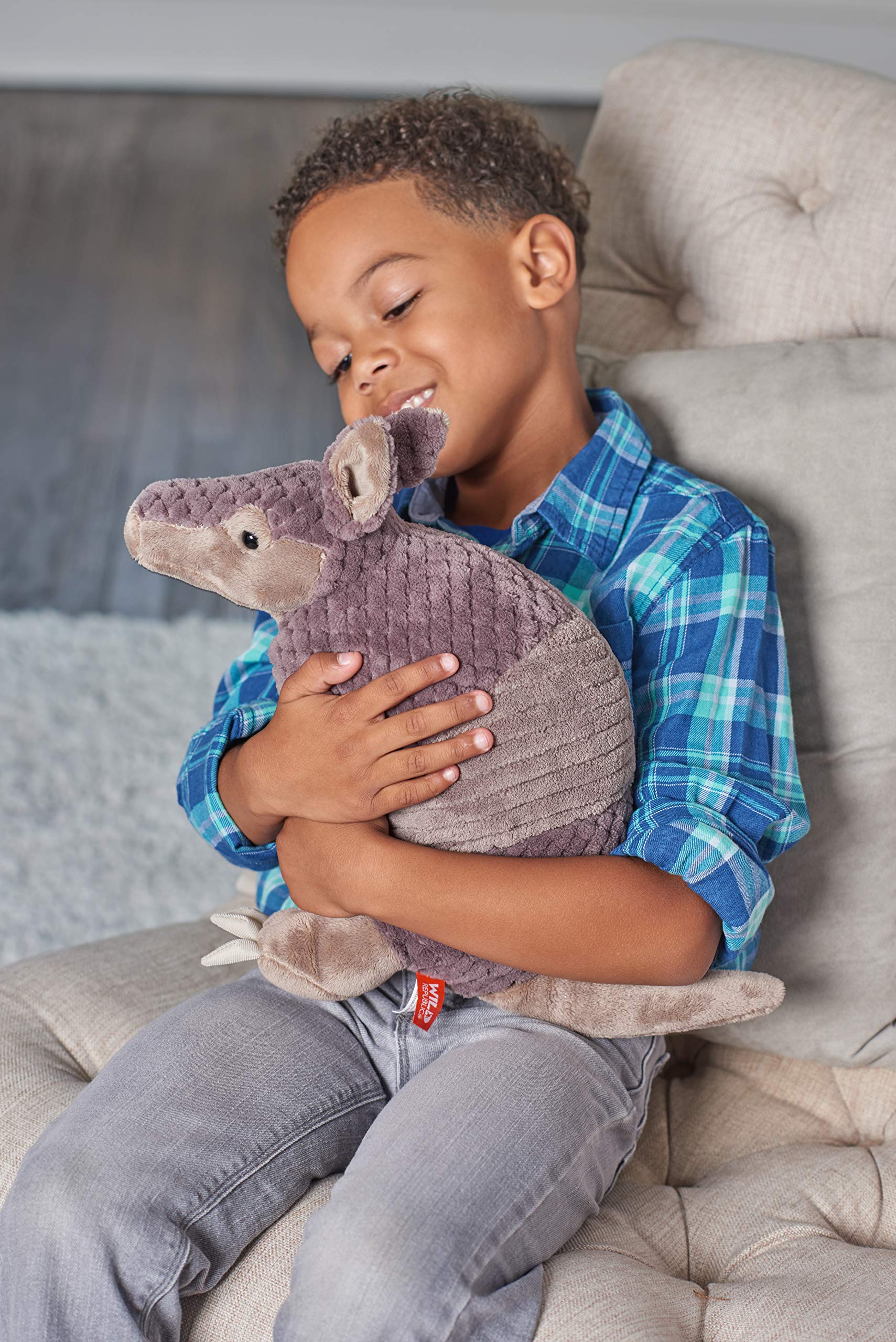 WILD REPUBLIC Cuddlekins Armadillo Plush Stuffed Animal - 12 Inches | Surface Washable | Realistic Detail 5