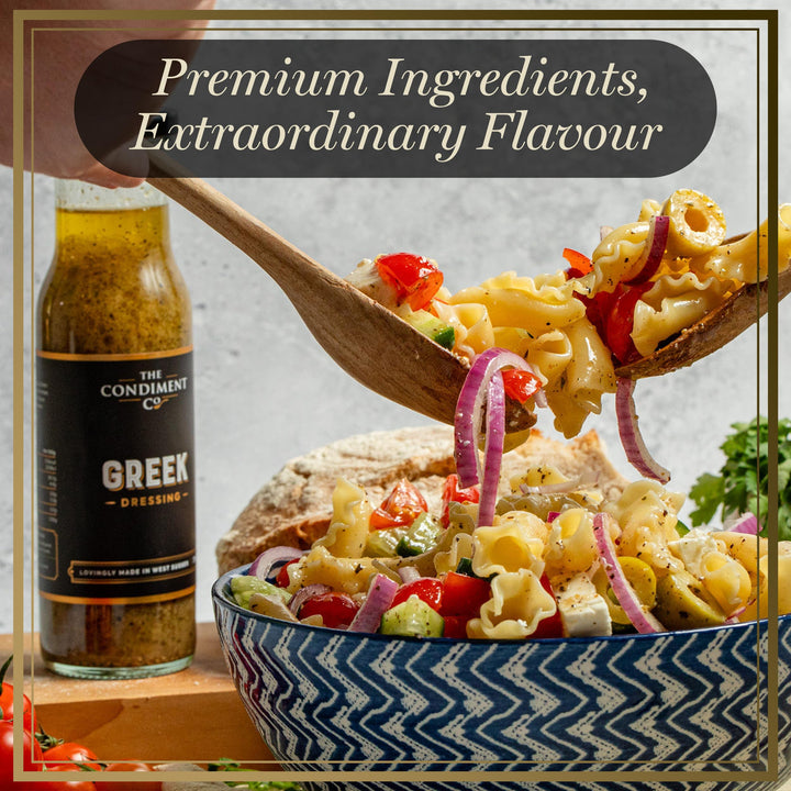 The Real Condiment Company Greek Dressing 240g - Olive Oil & Citrus Herb Vinaigrette