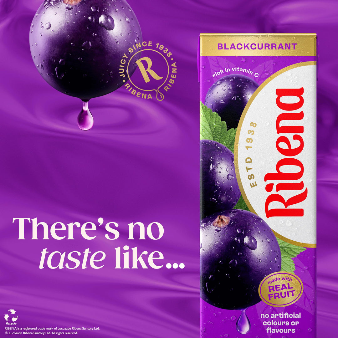 Ribena - Blackcurrant Juice Drink Cartons 6x250ml