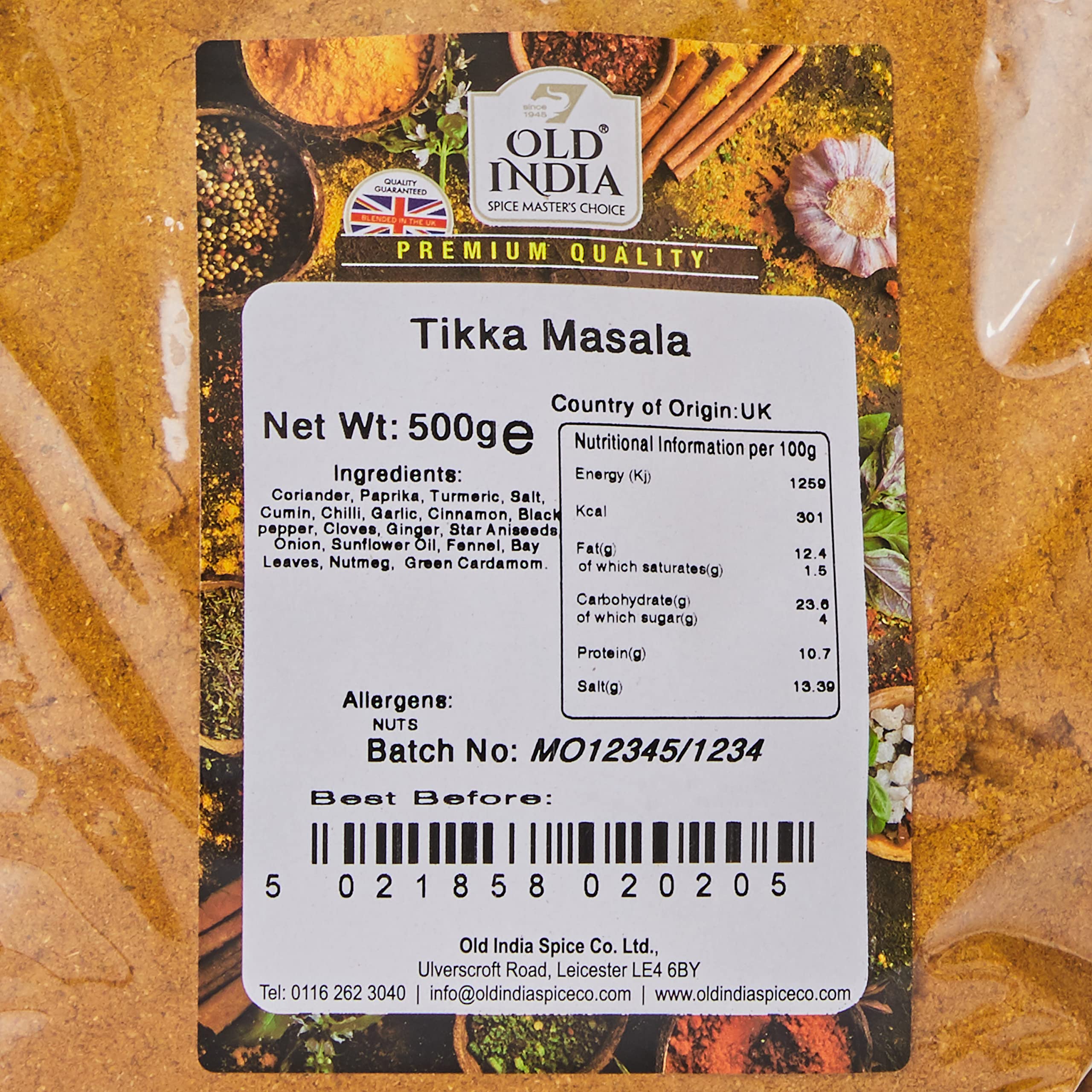 Old India Tikka Masala 500g - Indian Seasoning Blend 3