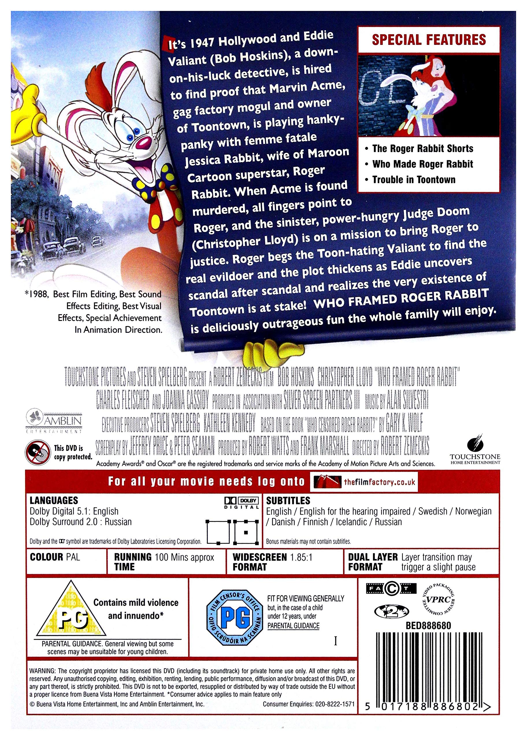 Falsches Spiel mit Roger Rabbit (1988) - DVD 3