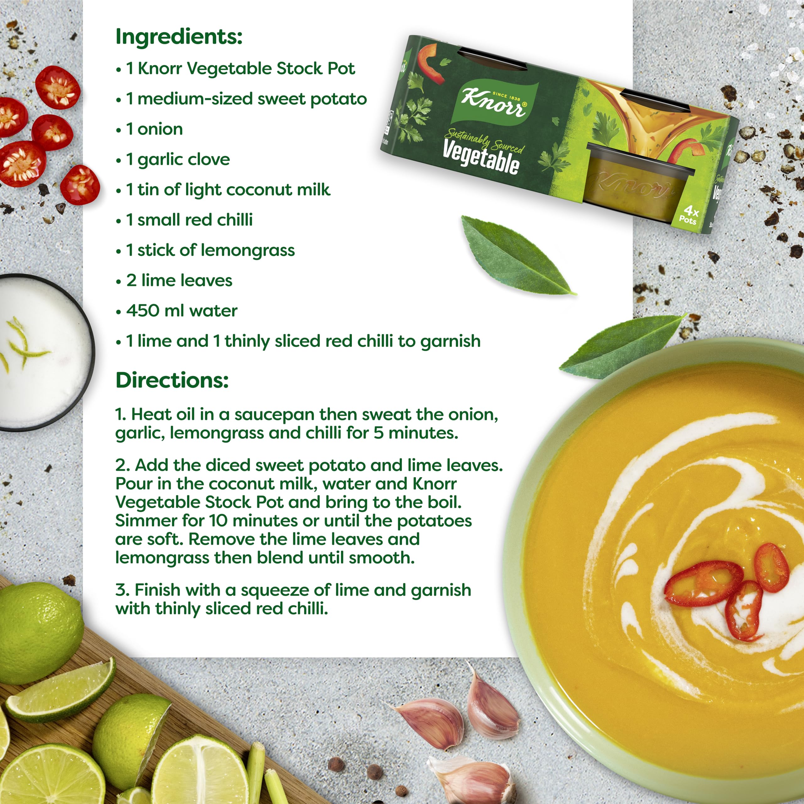 Knorr Vegetable Stock Pot Gluten-Free - 4 x 28g Pots for Rich Vegetable Flavour 5