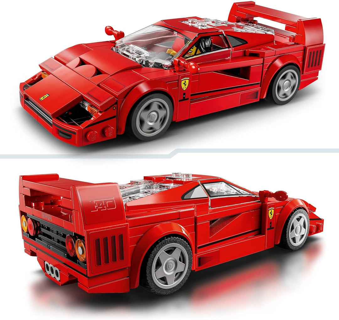 LEGO Speed Champions Ferrari F40 Supercar Buildable Vehicle - 318-Piece Toy Car for Ages 9+