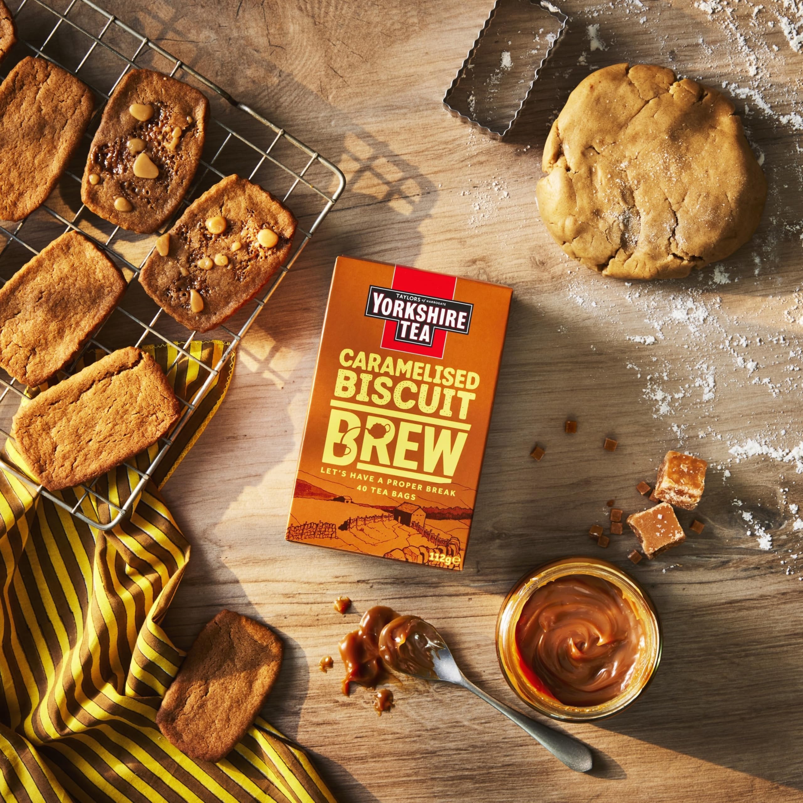 Yorkshire Tea – Teebeutel mit Karamellbiskuit-Geschmack, 4 Schachteln mit je 40 Stück 6
