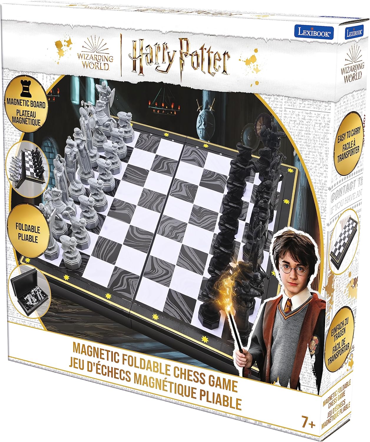 Lexibook Harry Potter Chess Set Magnetic Foldable Board Game 6
