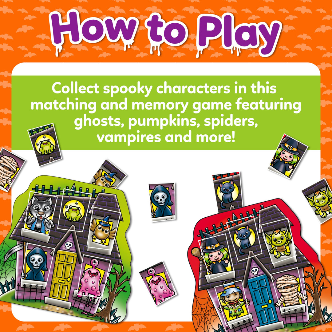 Orchard Toys Haunted House Lotto - Compact Board Game for Kids Ages 3-6