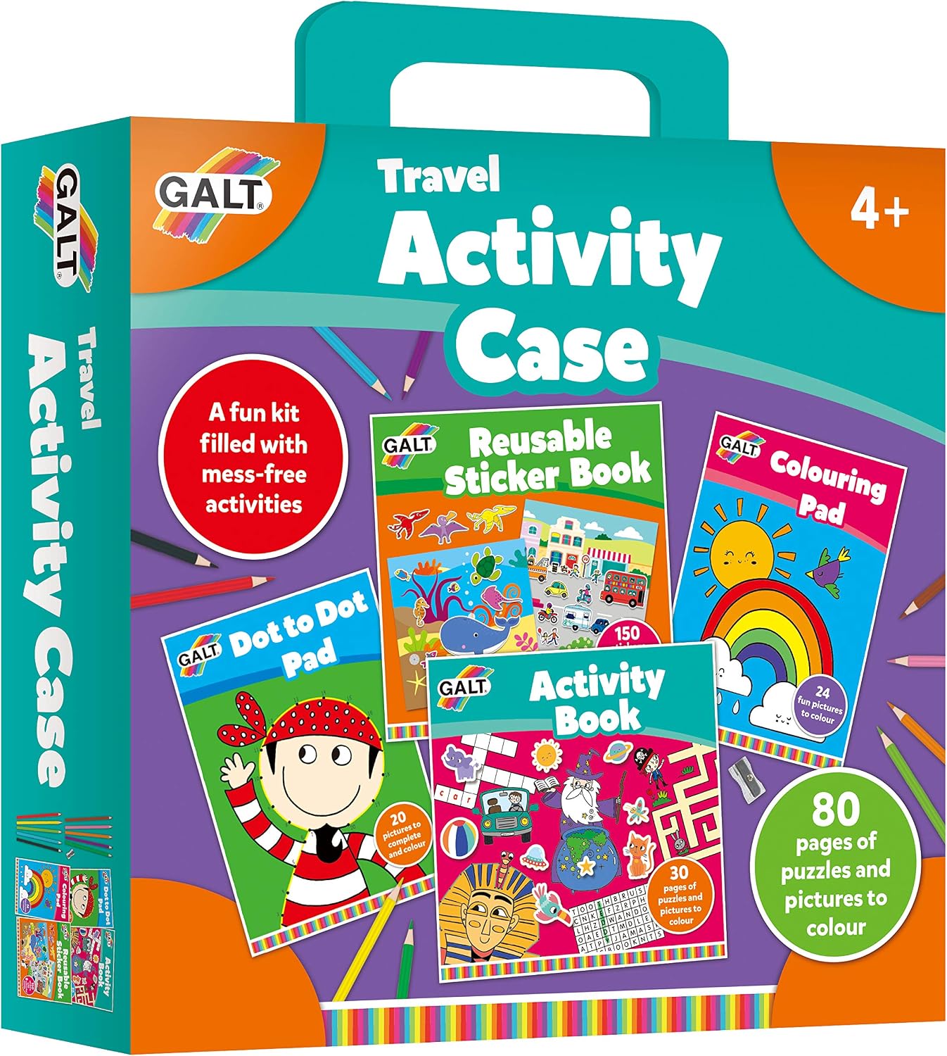 Galt Toys, Travel Activity Case, Children's Activity Pack, Ages 4 Years Plus