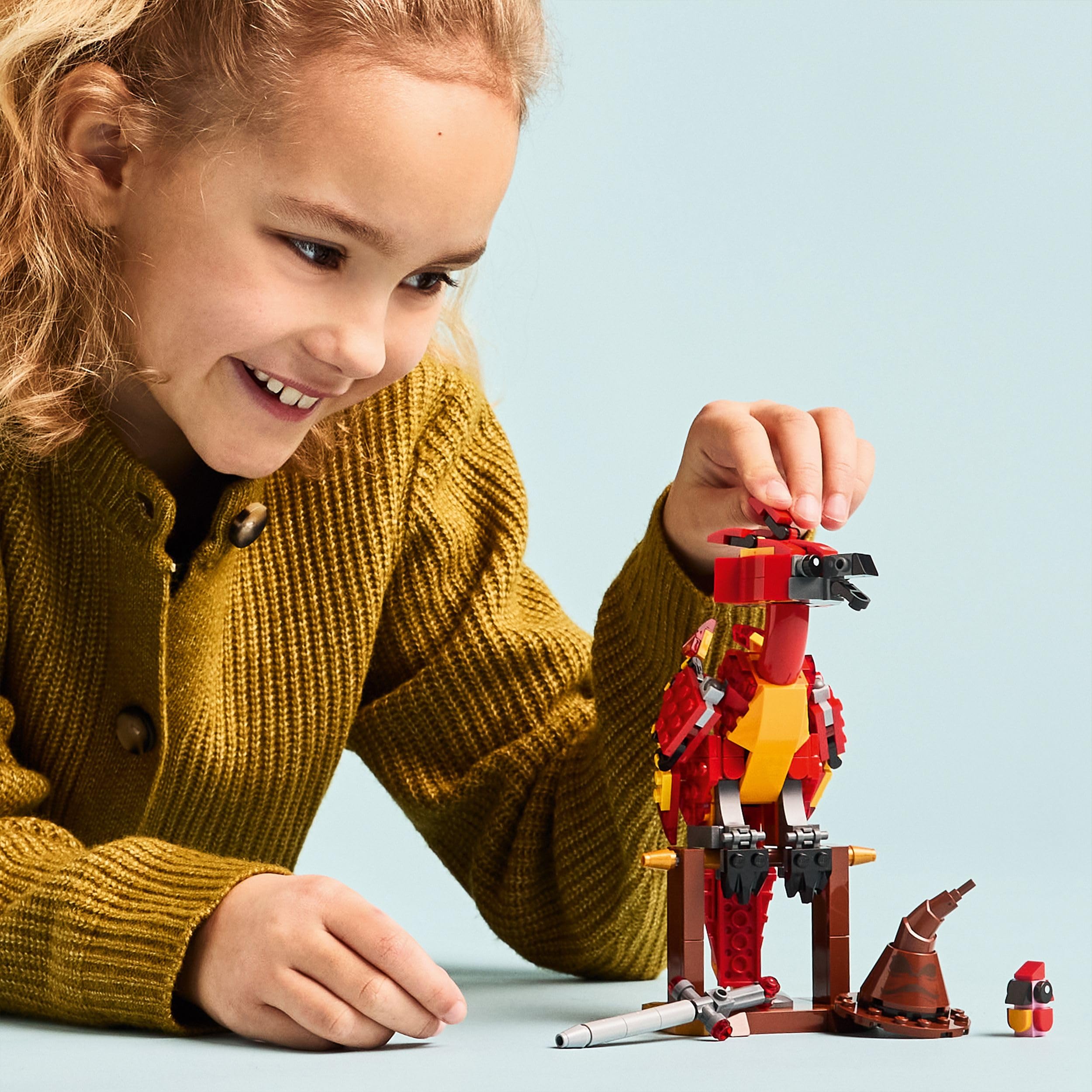 LEGO Harry Potter 76448 Fawkes: Dumbledore’s Phoenix Buildable Figure - 299-Piece Play & Display Set for Ages 8+ 7