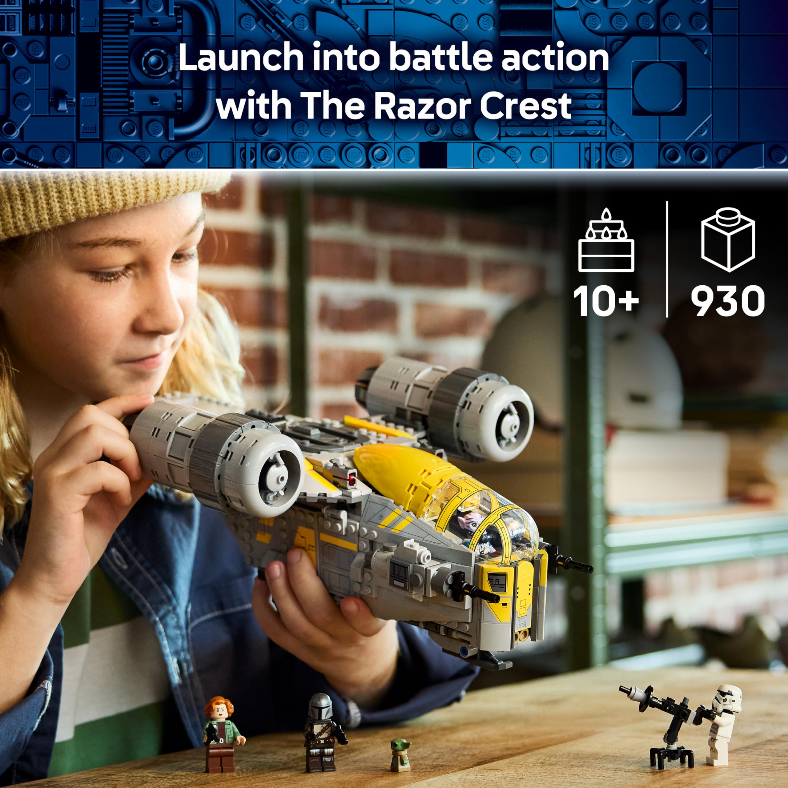 LEGO Star Wars 75447 The Razor Crest Building Set | 5 Characters | Ages 10+ 3