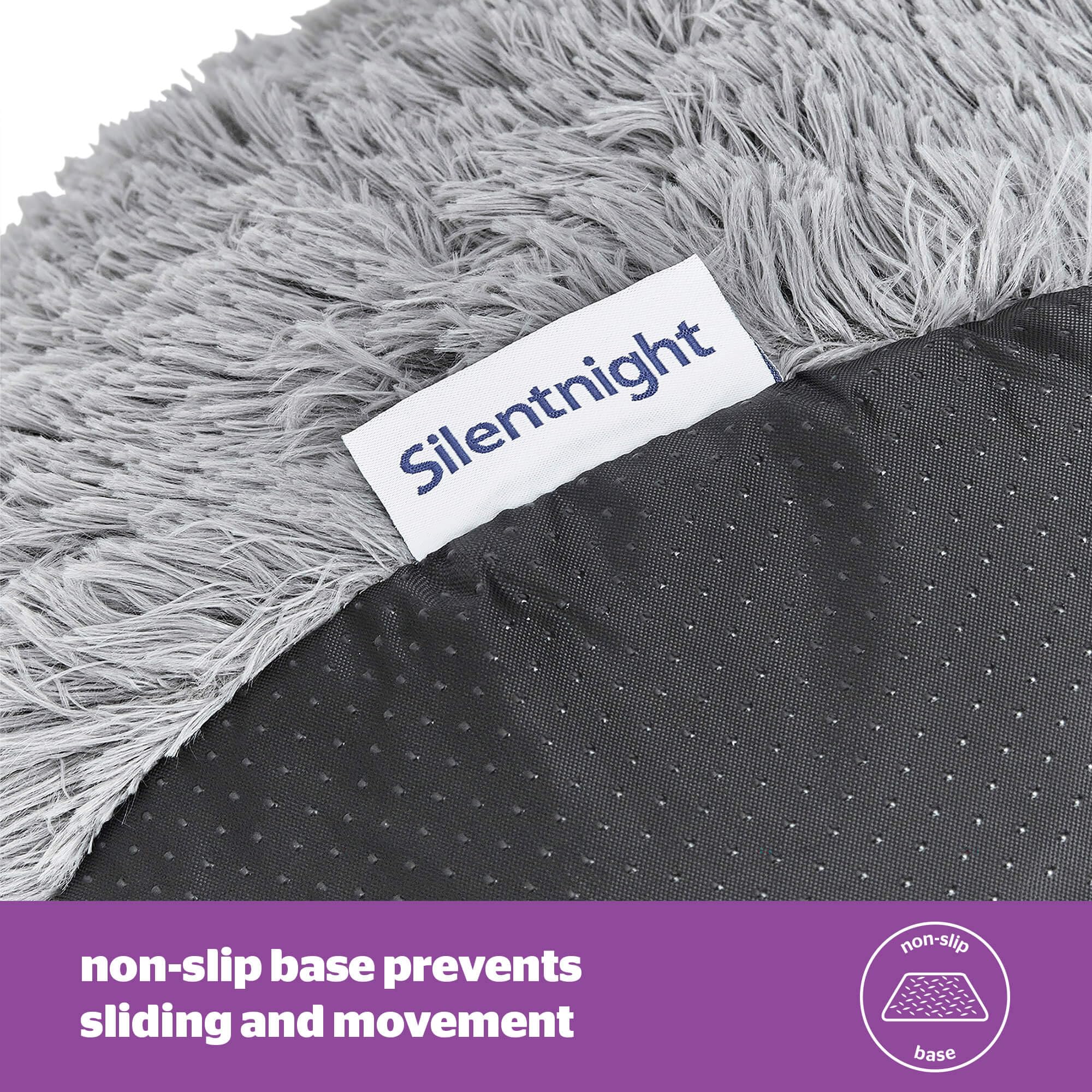 Silentnight Donut Calming Dog Bed - Grey, 70 x 20 cm | Anxiety Relief | Machine Washable 8