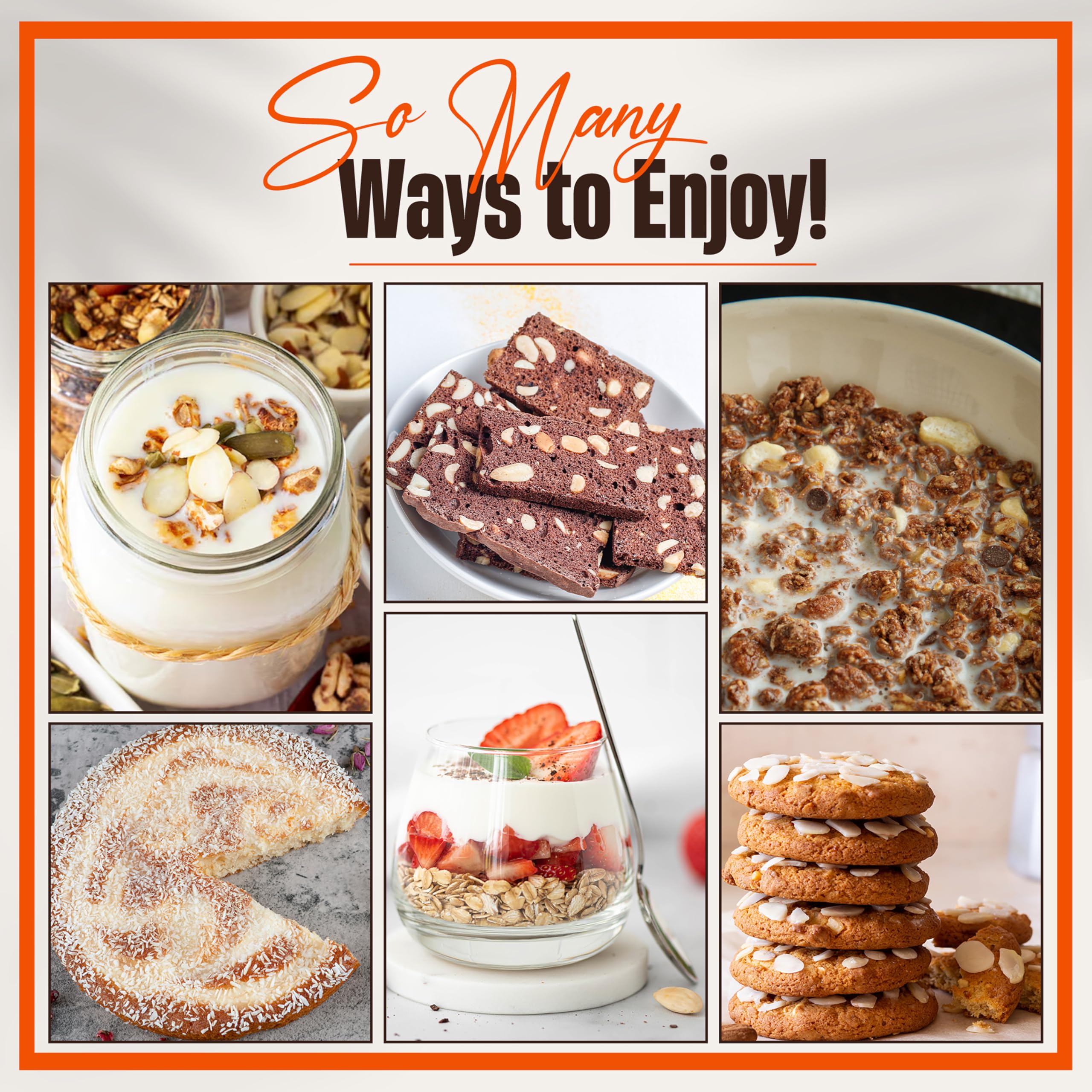 Chandra Whole Foods - Blanched Almonds 1KG - Unsalted Raw Almonds from Spain 6