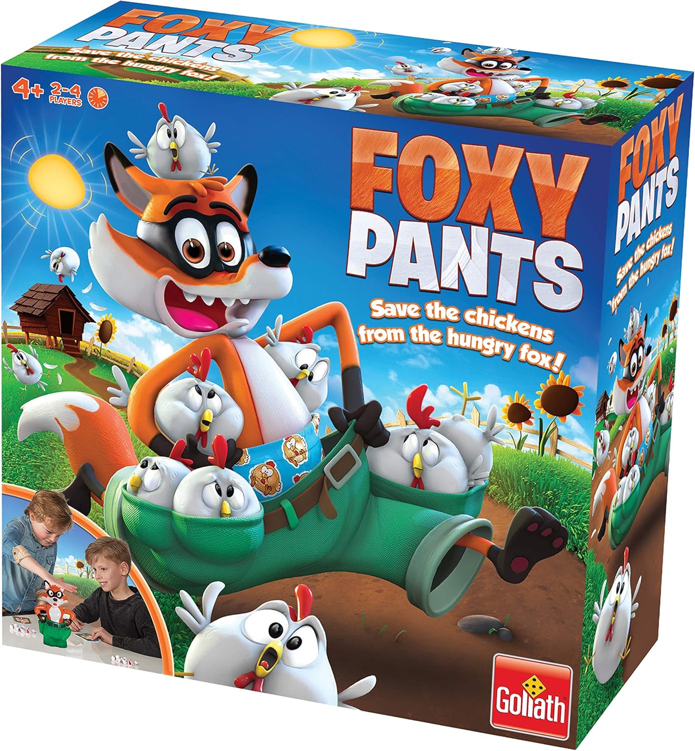 Goliath Foxy Pants Game - Save the Chickens from the Hungry Fox, Board Game for Kids, Ages 4+ 1
