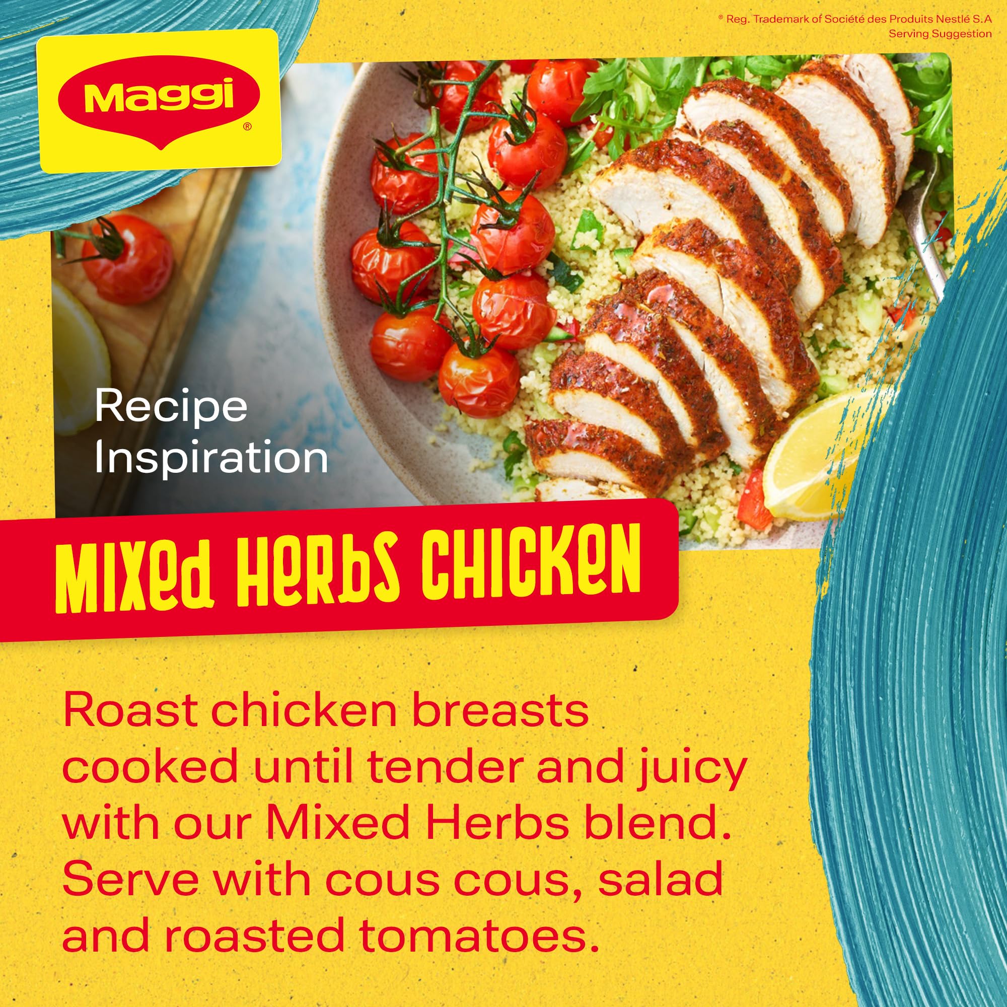 MAGGI So Juicy Mixed Herbs Hähnchengewürz mit Kochbeutel, 30g 11