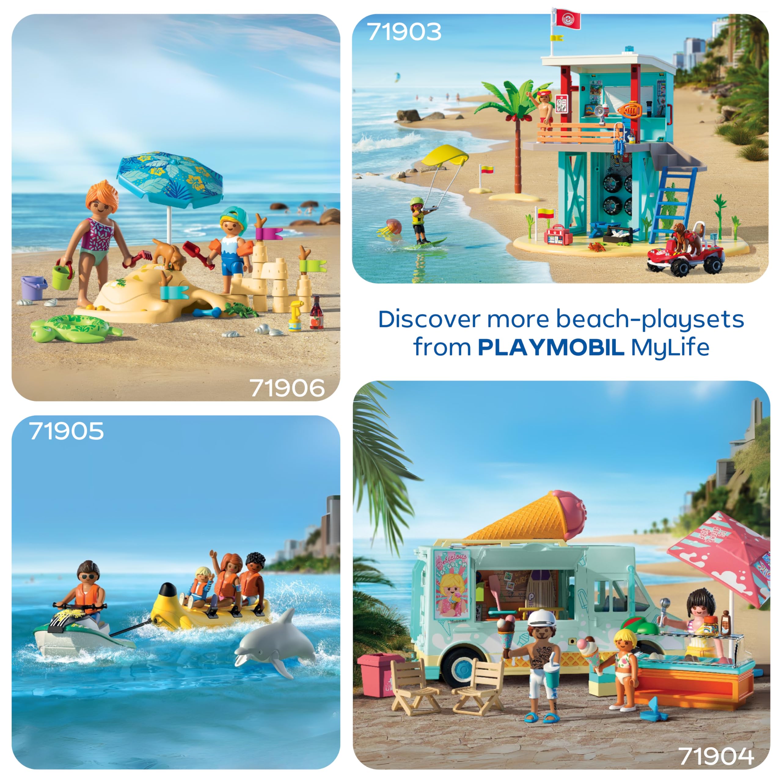 Playmobil Vacation on the Beach Set 71906 | Ages 4+ | Encourages Creativity & Role Play 5