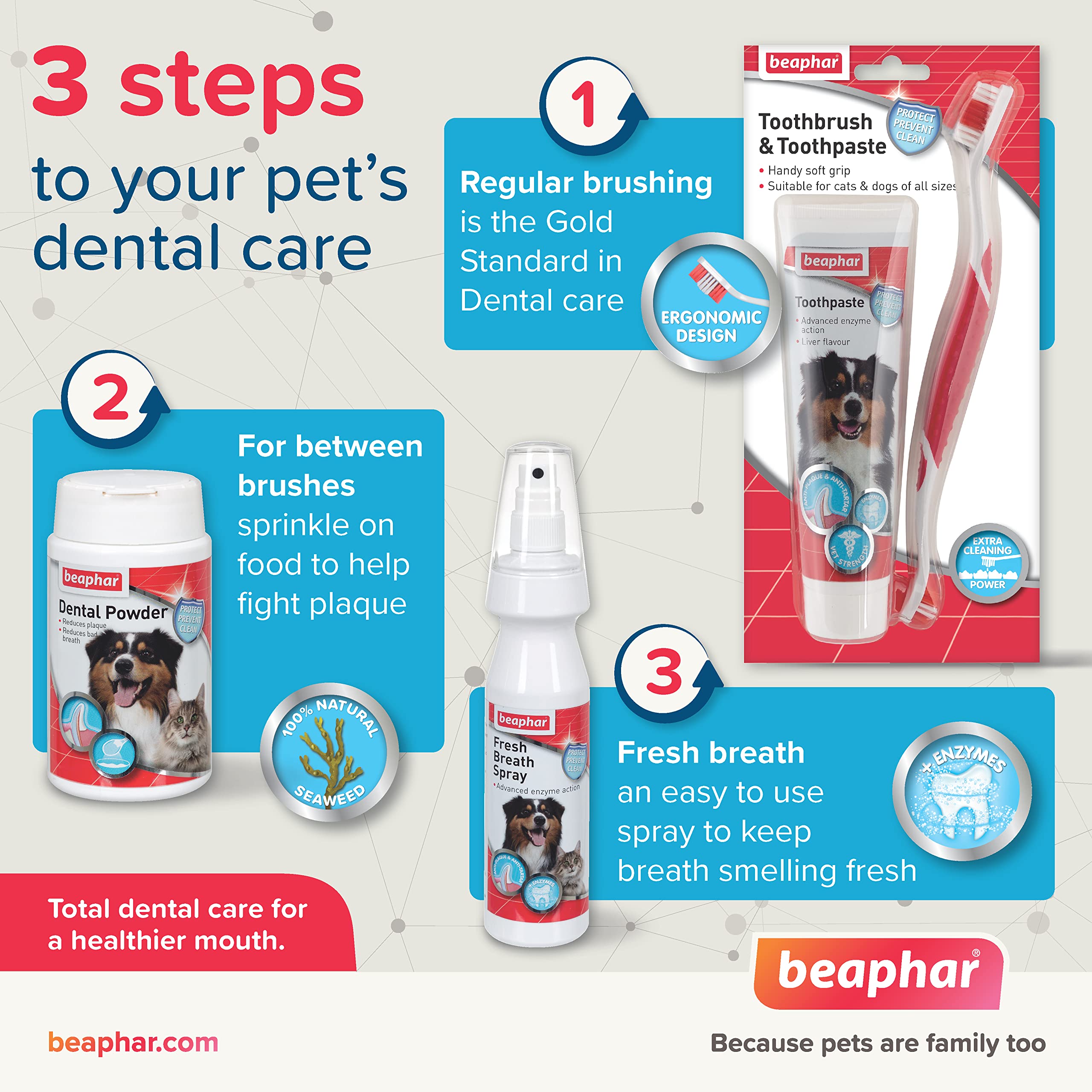 Beaphar Anti-Plaque Dental Powder for Dogs & Cats | Fights Plaque & Bad Breath | 77g Tub 5