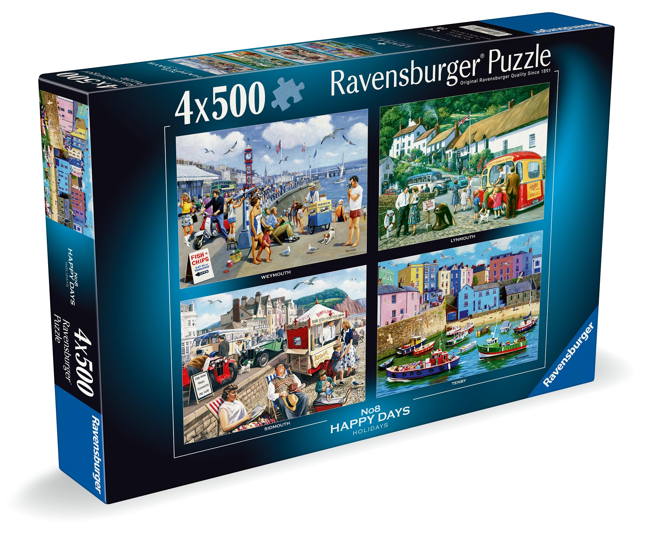 Ravensburger Happy Days No. 8 Holidays - 4x 500 Piece Jigsaw Puzzles for Adults & Kids 10+ 7