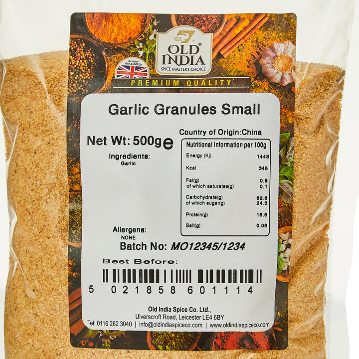 Old India Garlic Granules 500g - Natural Garlic Seasoning for Cooking