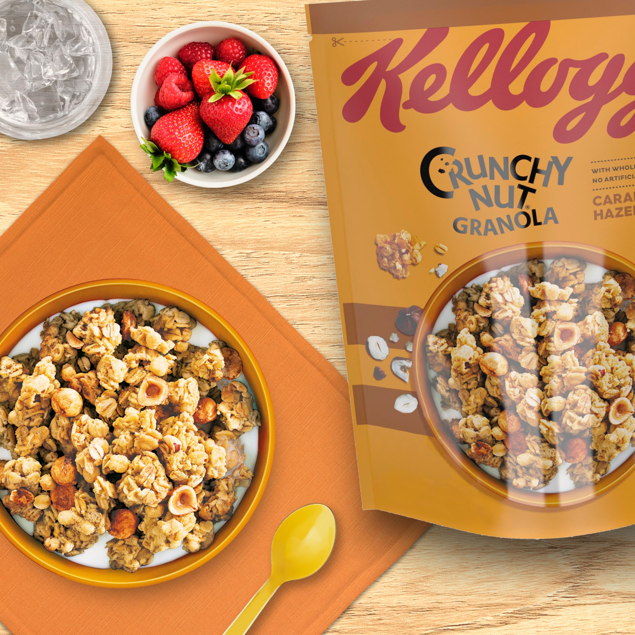 Kellogg's Crunchy Nut Granola with Caramelised Hazelnuts 380g 3