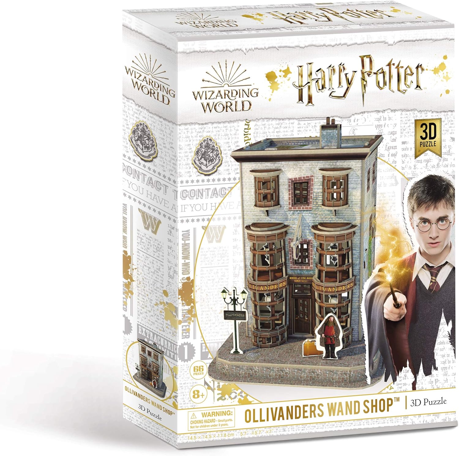Harry Potter Ollivanders Wand Shop 3D Puzzle - 66-Piece Foam Model for Ages 8+ 2