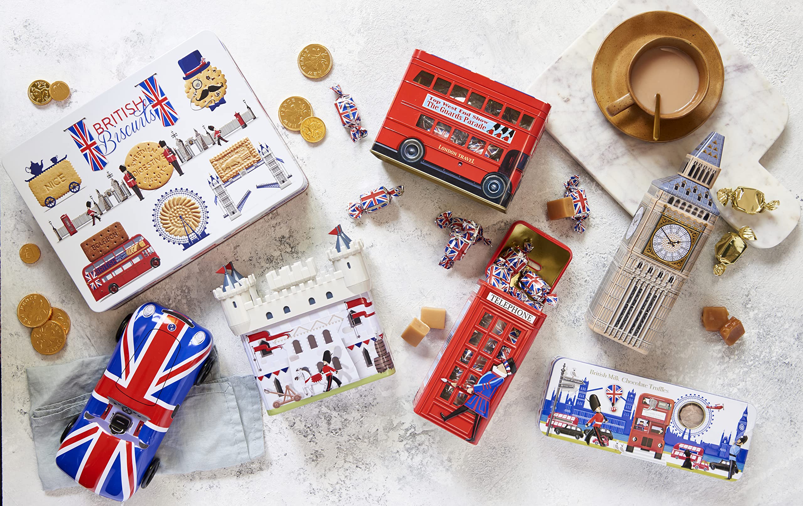 CRAFTin London Bus Souvenir Tin with 200g Vanilla Fudge | Vegetarian | Collectible Gift 8