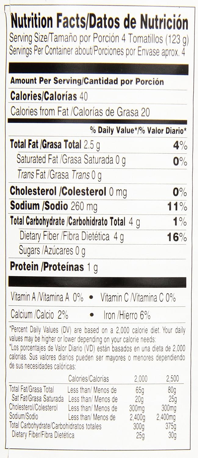 La Costena Tomatillos 794g - Whole Cooked Tomatillos in Water with Citric Acid 7