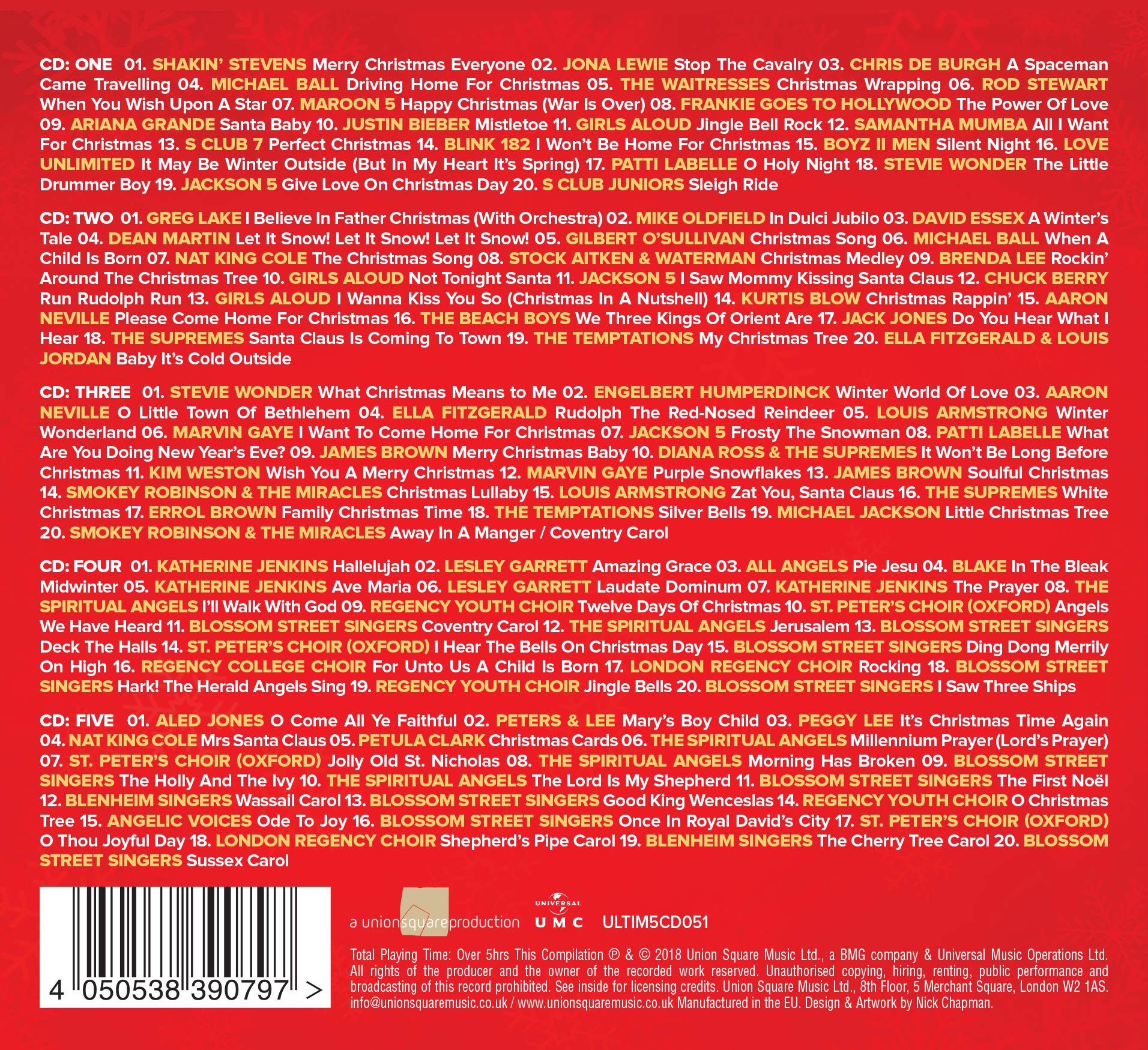 Ultimate Christmas - 100 Festive Hits Audio CD