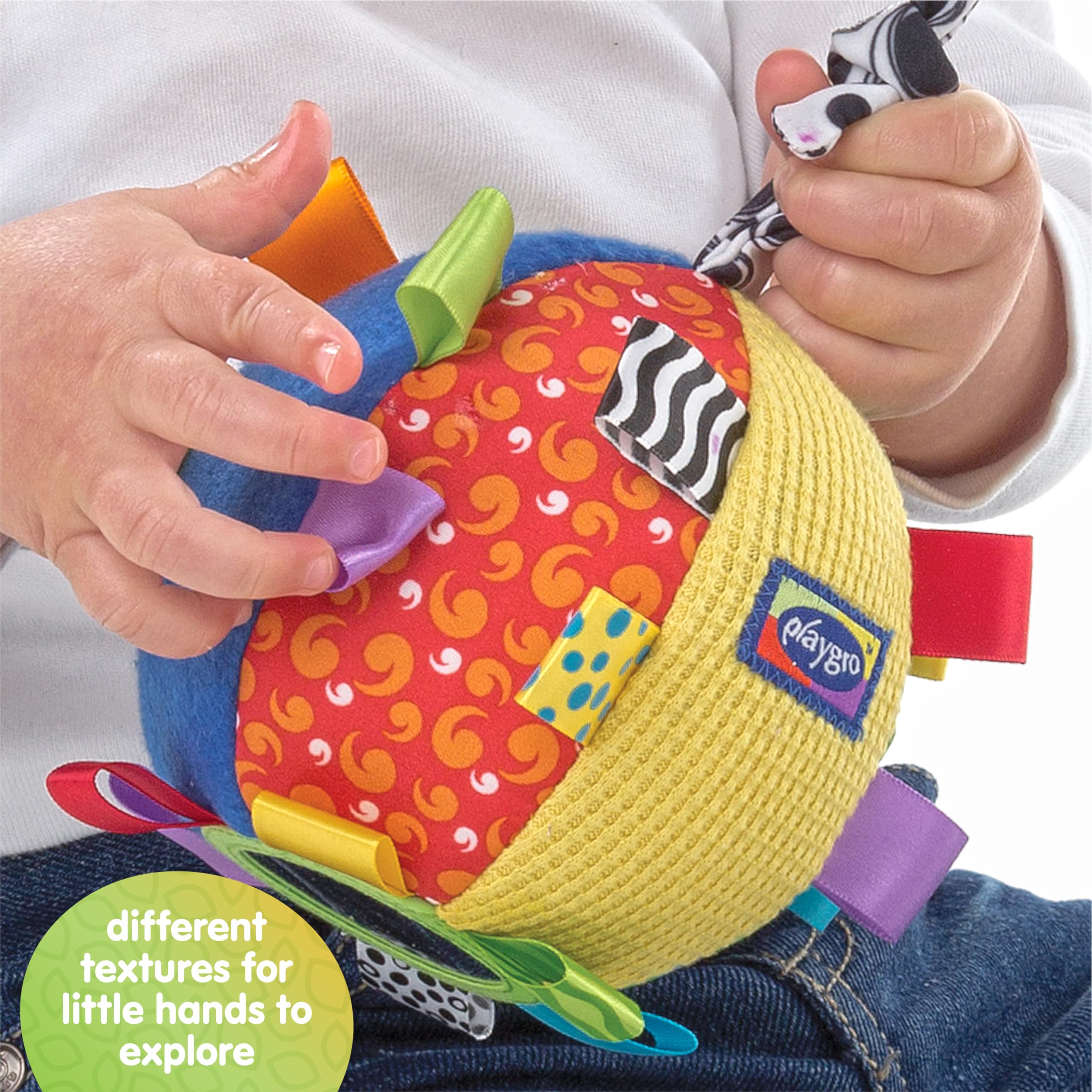 Playgro Kick & Play Loopy Loops Ball - Sensory Development Toy for Babies | Multicolour 5